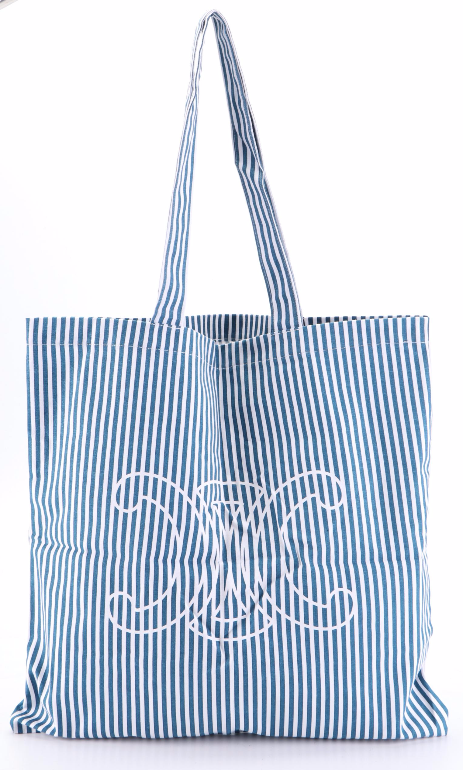 Slim Tote Bag in Striped Canvas