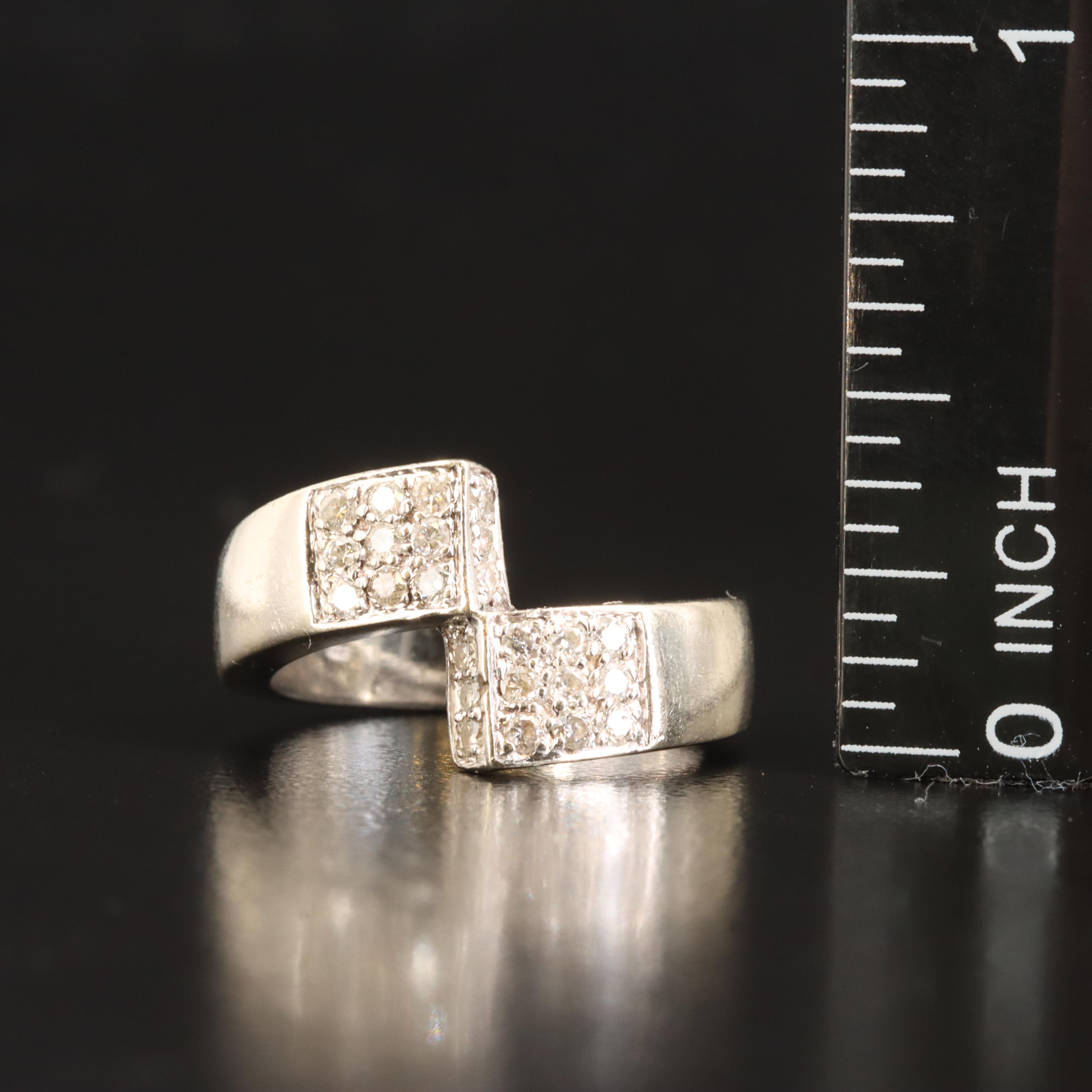 14K 0.36 CTW Diamond Bypass Ring