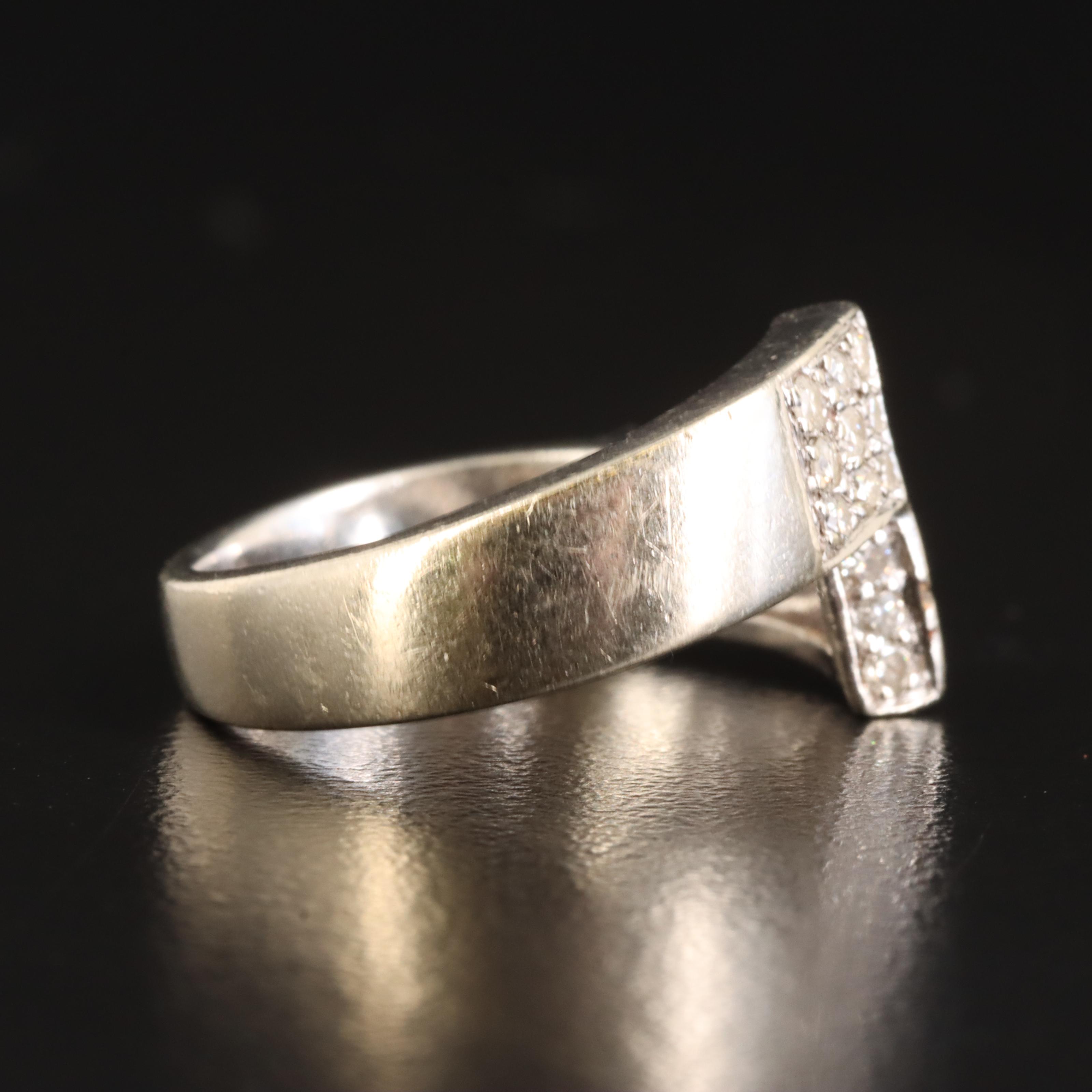 14K 0.36 CTW Diamond Bypass Ring