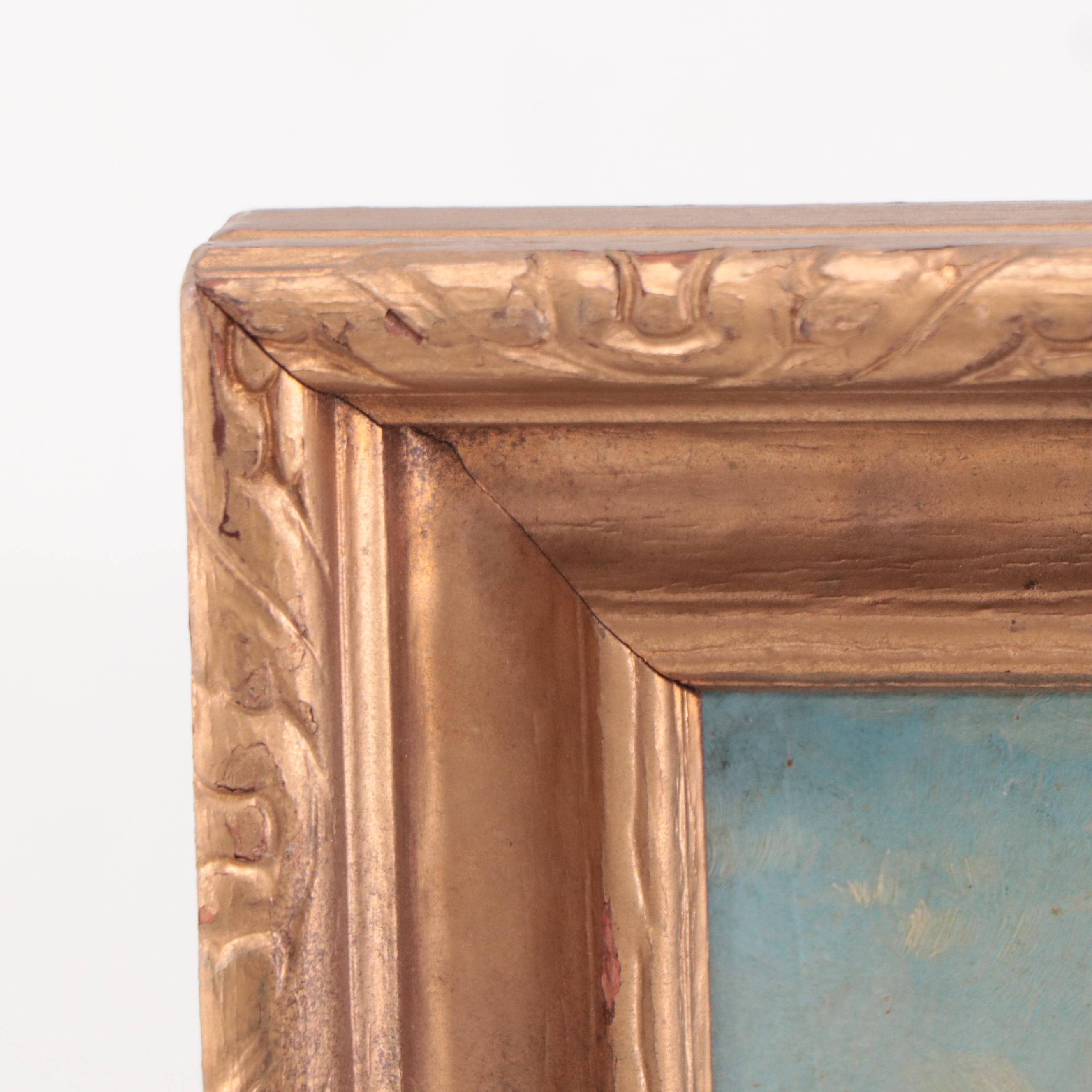 W. Cantwell Landscape Oil Painting, 1883