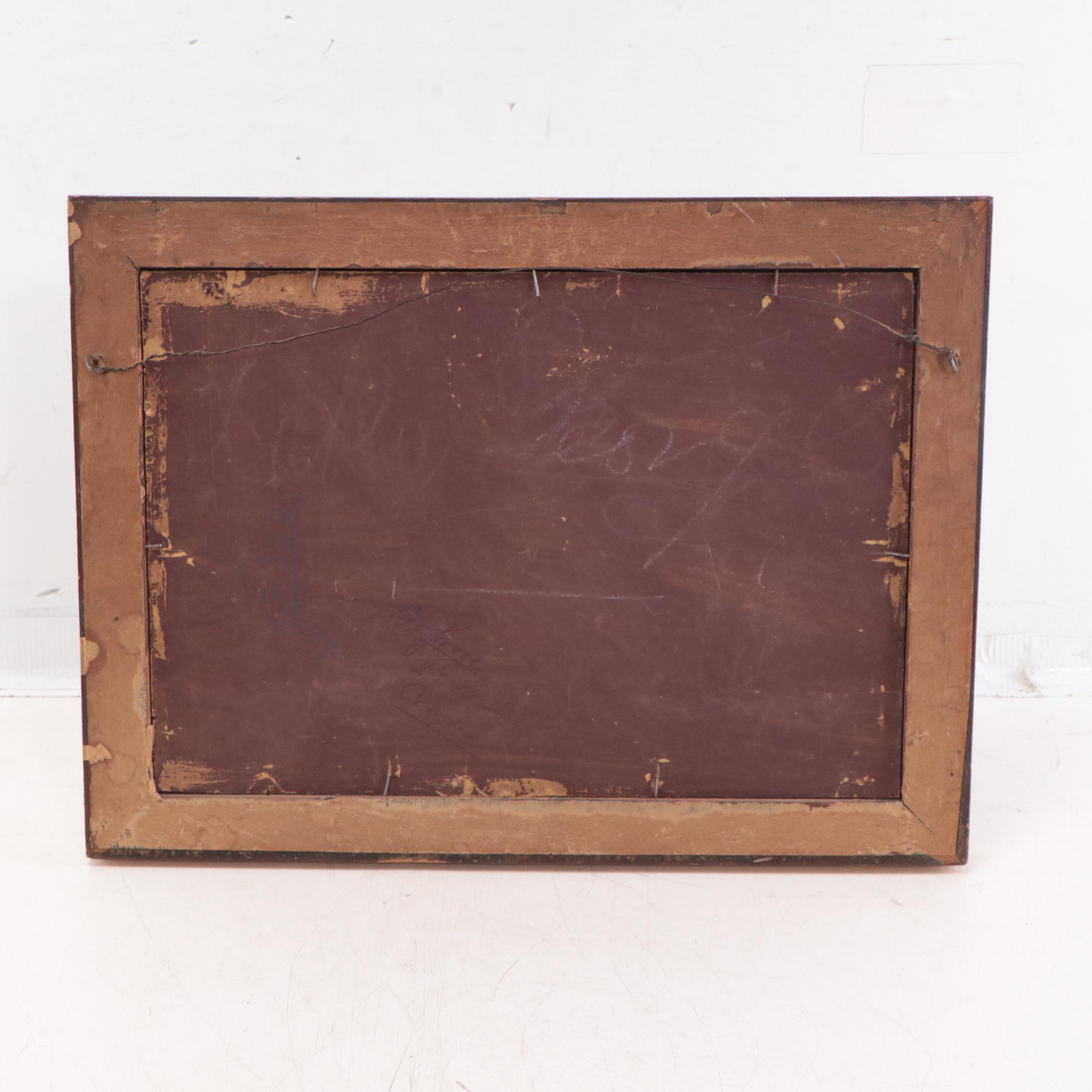 W. Cantwell Landscape Oil Painting, 1883