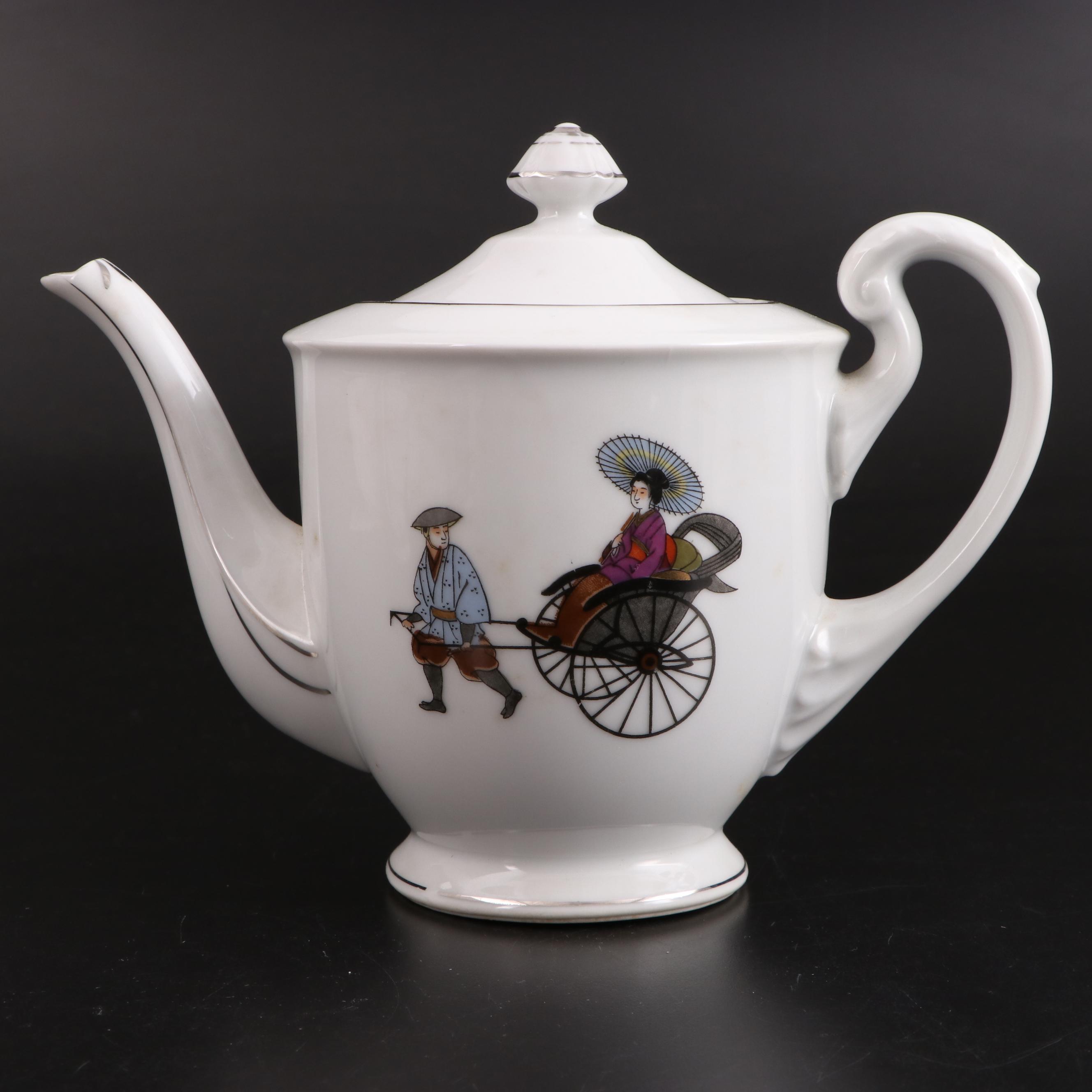 Japanese Hakuson China Tea Set