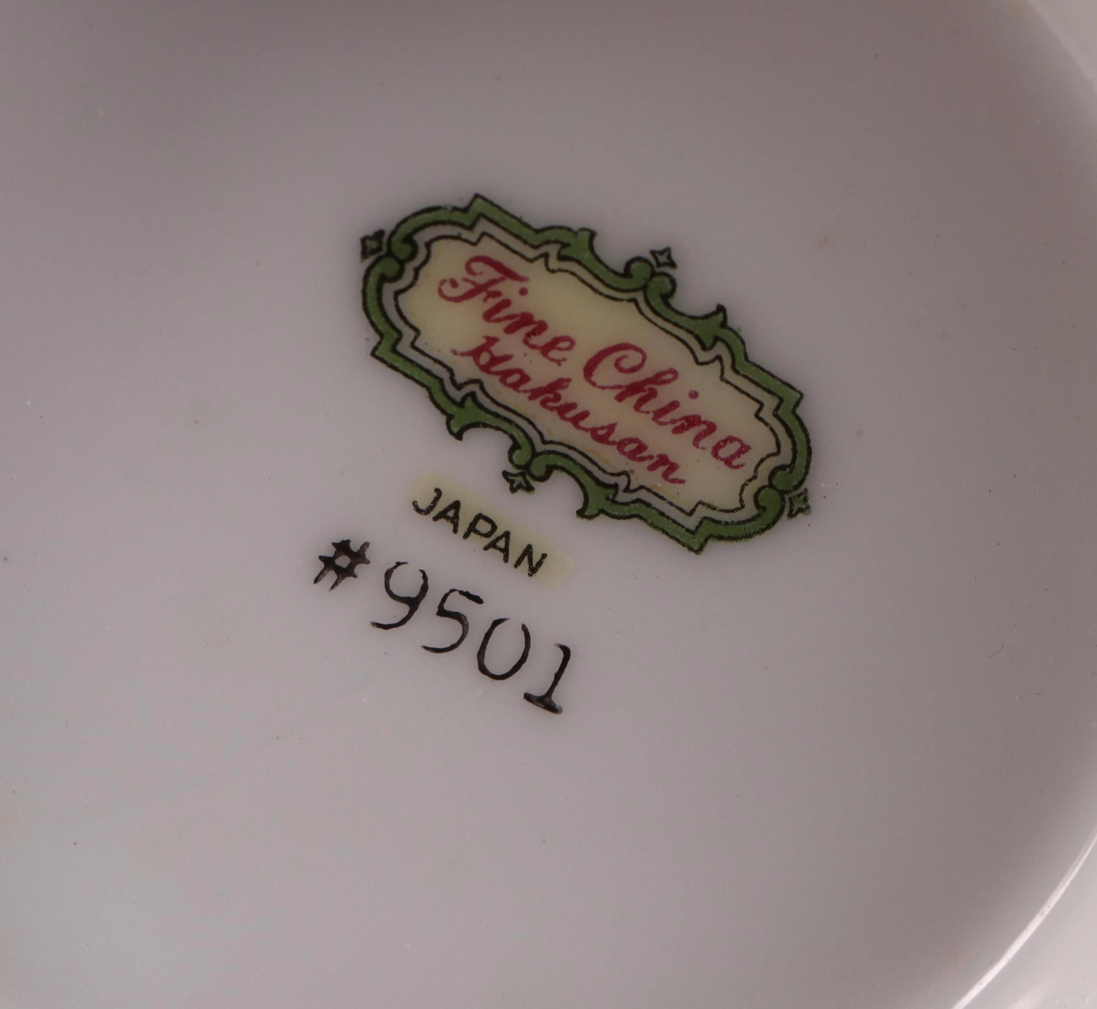 Japanese Hakuson China Tea Set