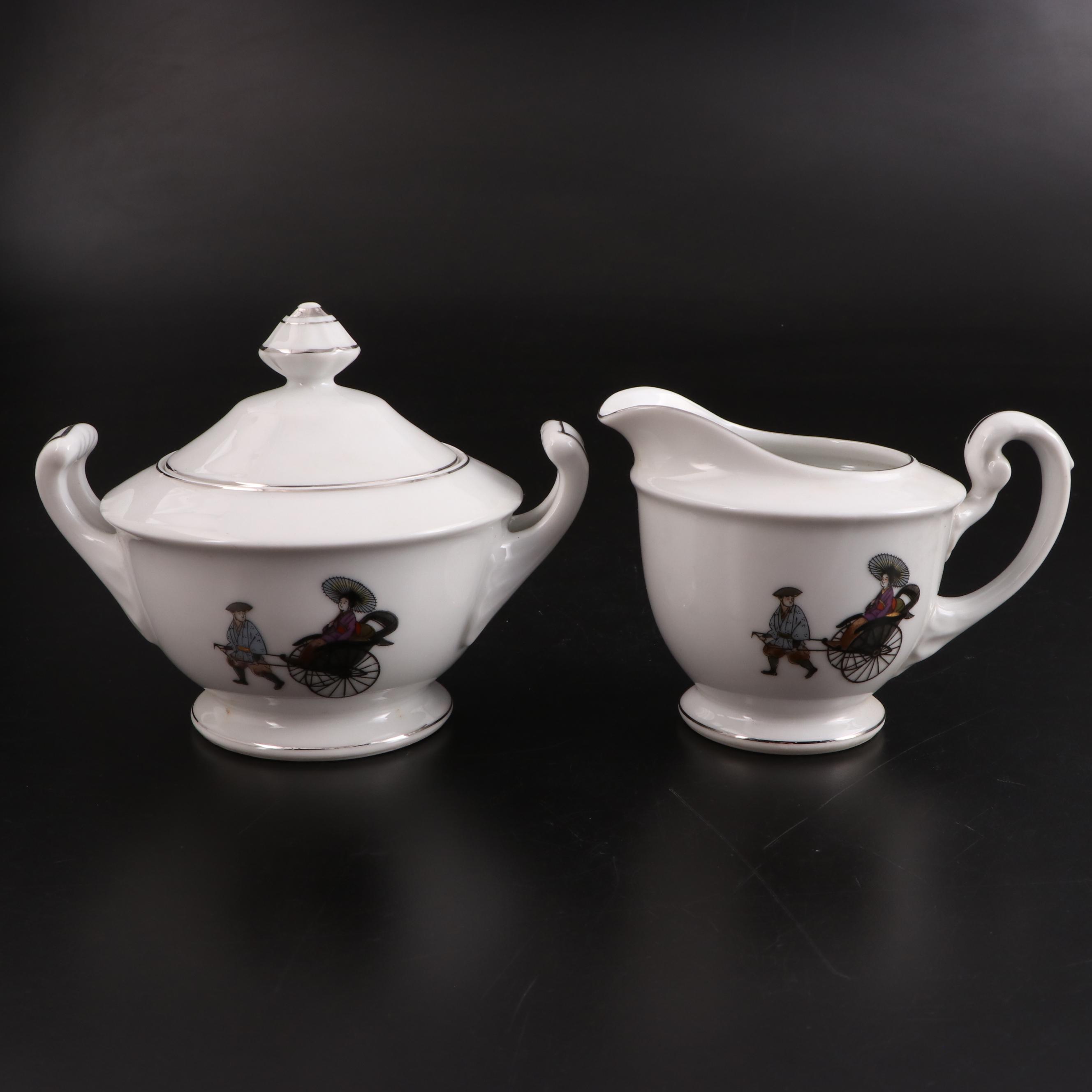Japanese Hakuson China Tea Set