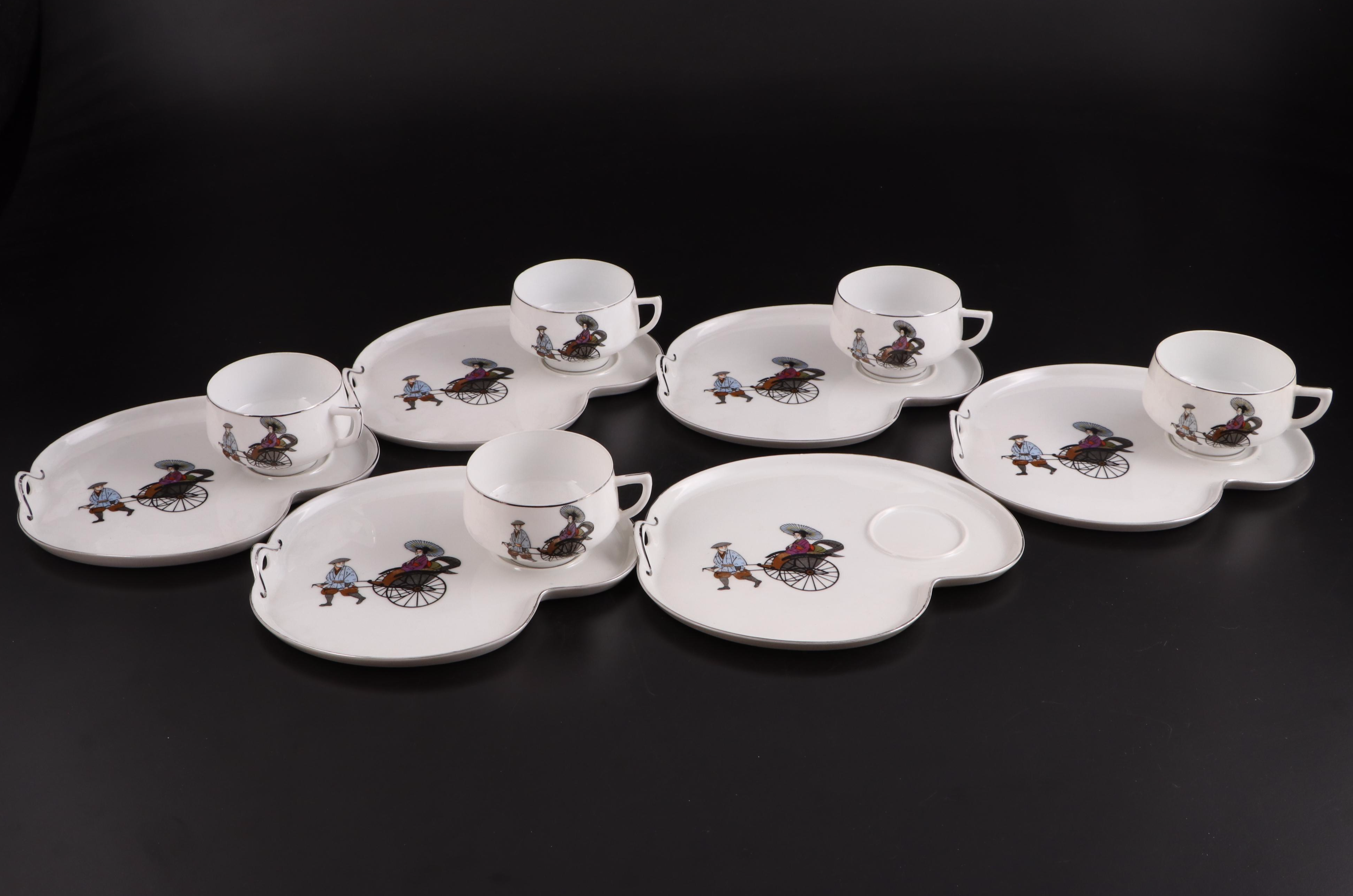 Japanese Hakuson China Tea Set