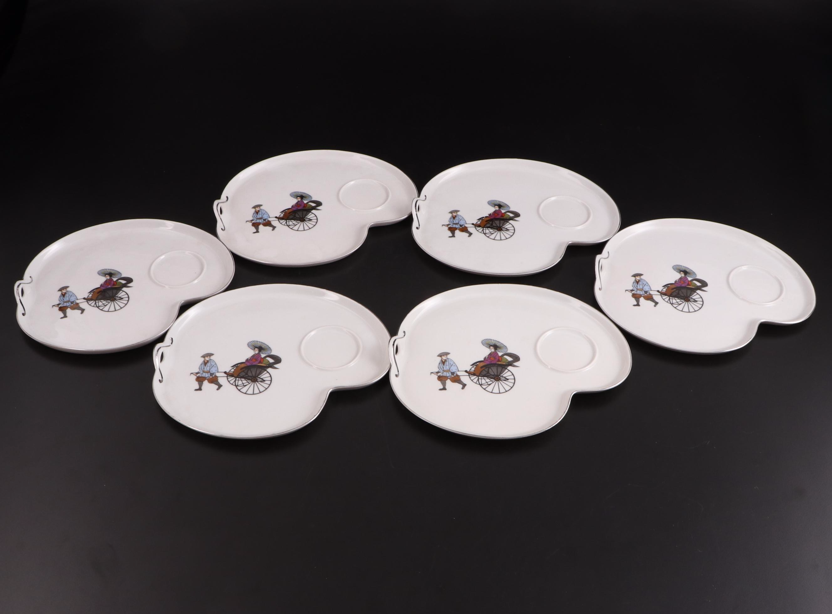 Japanese Hakuson China Tea Set