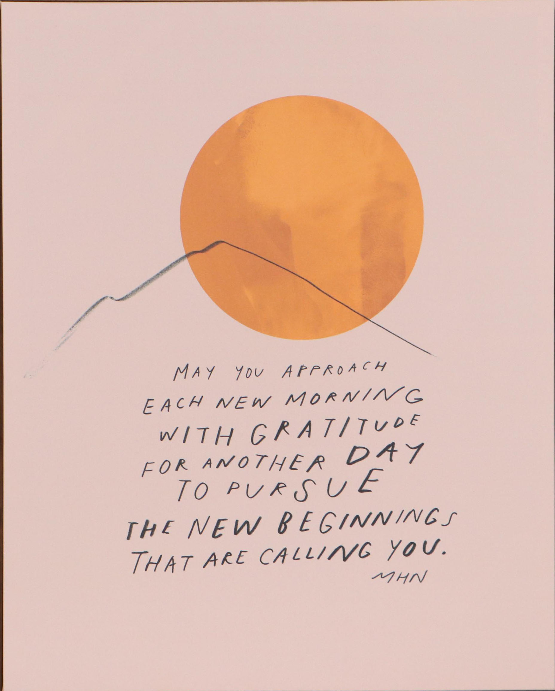 Inspirational Giclée After Morgan Harper Nichols "New Beginnings"