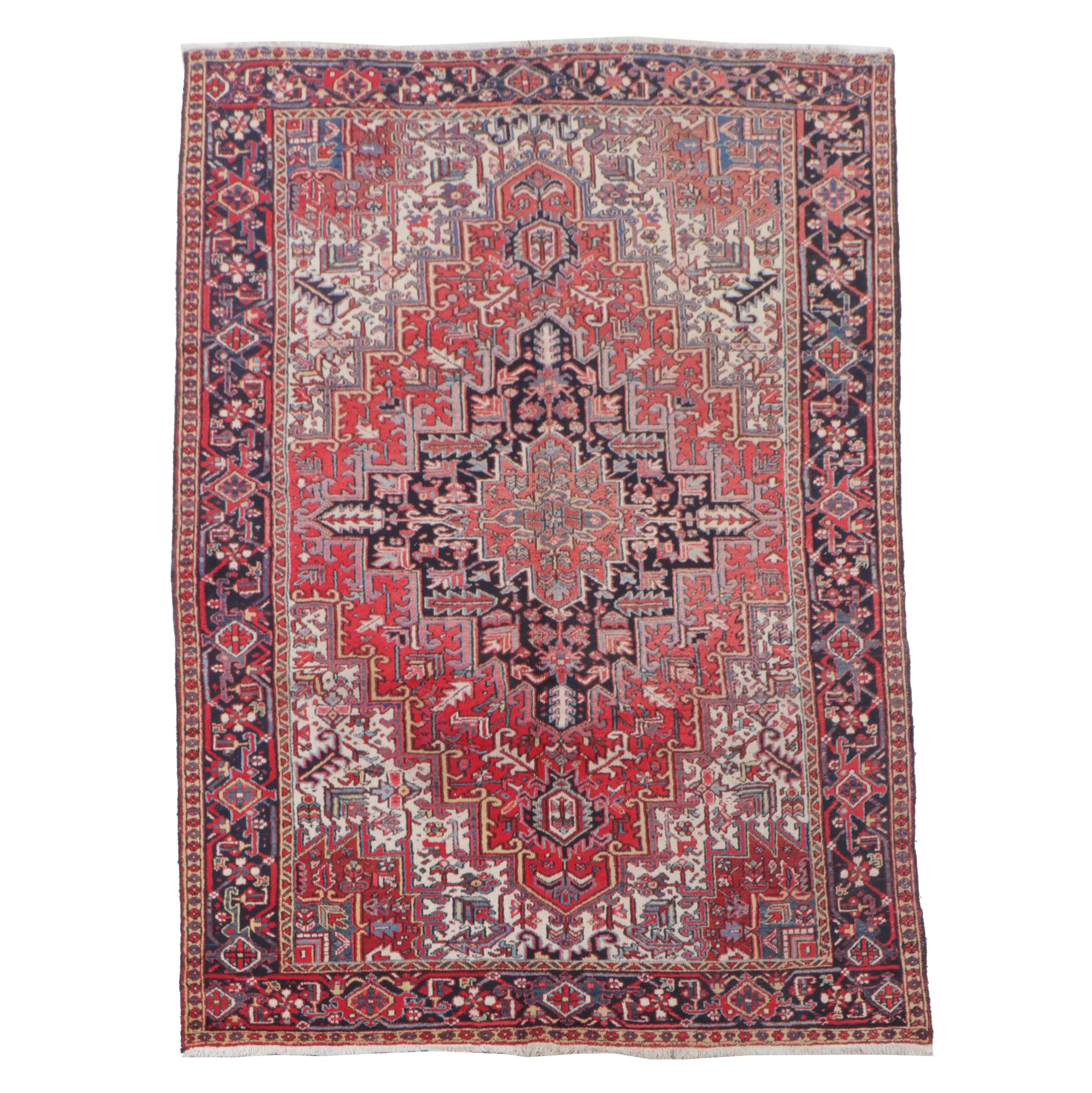 7'3 x 11'2" Hand-Knotted Persian Tabriz Area Rug