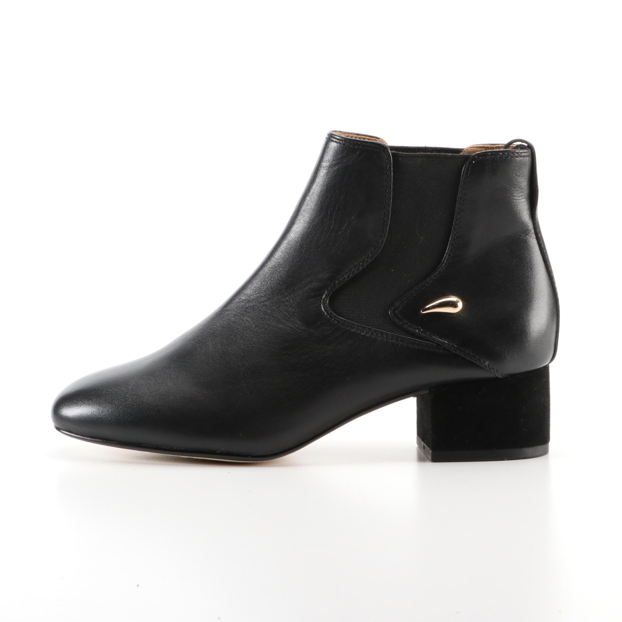 Ajoy Sahu Ankle Boots in Black Leather