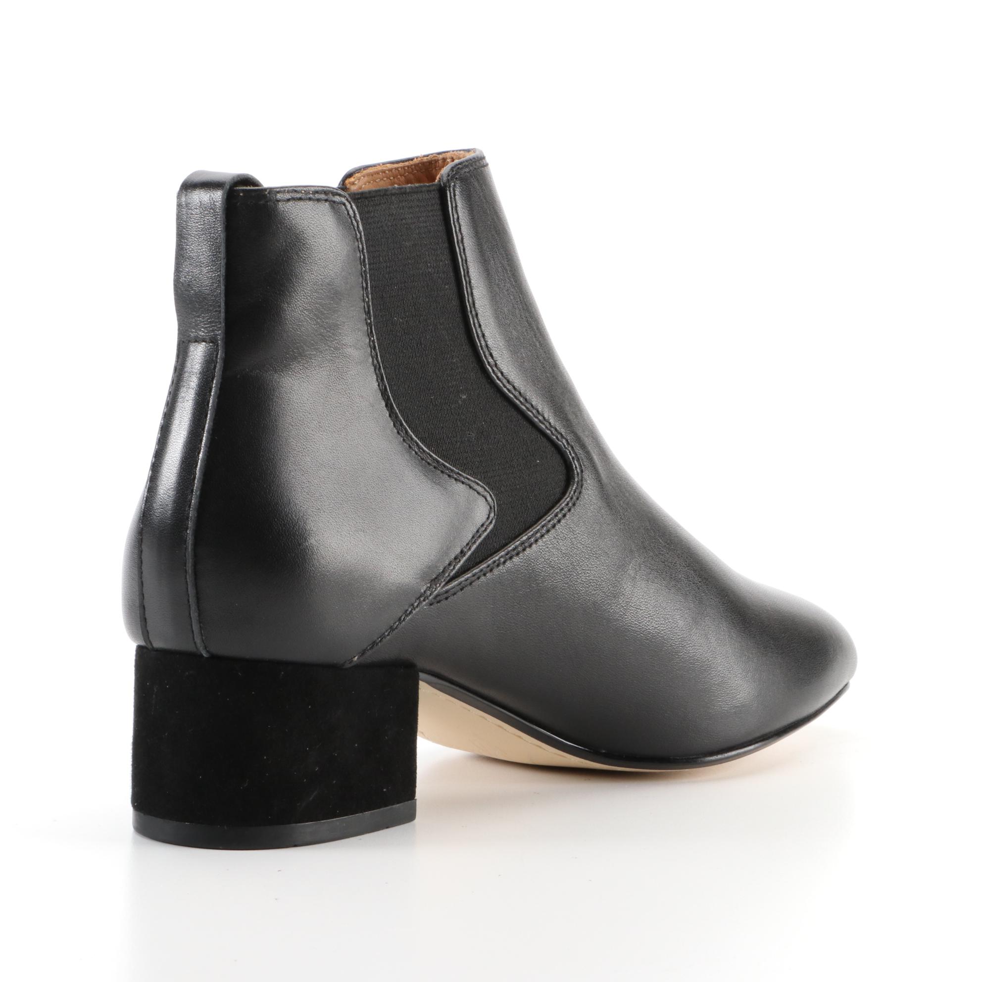 Ajoy Sahu Ankle Boots in Black Leather