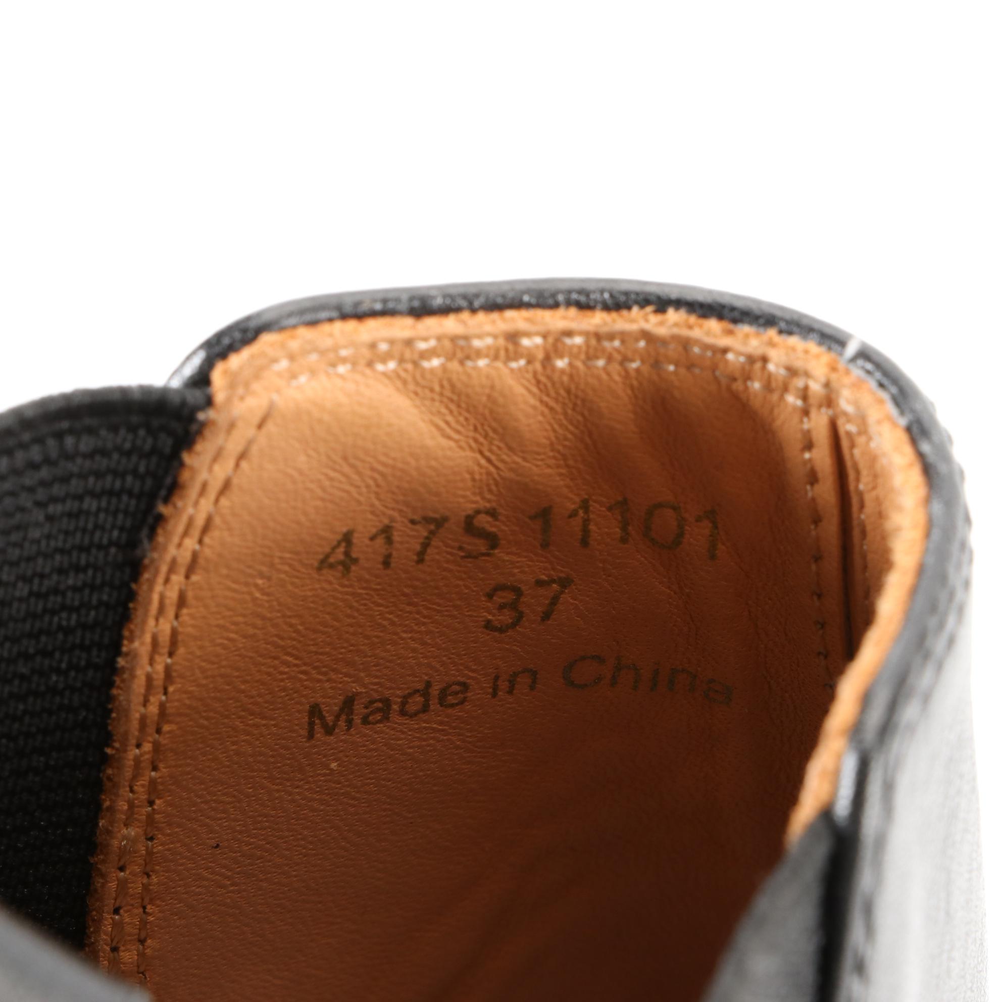 Ajoy Sahu Ankle Boots in Black Leather