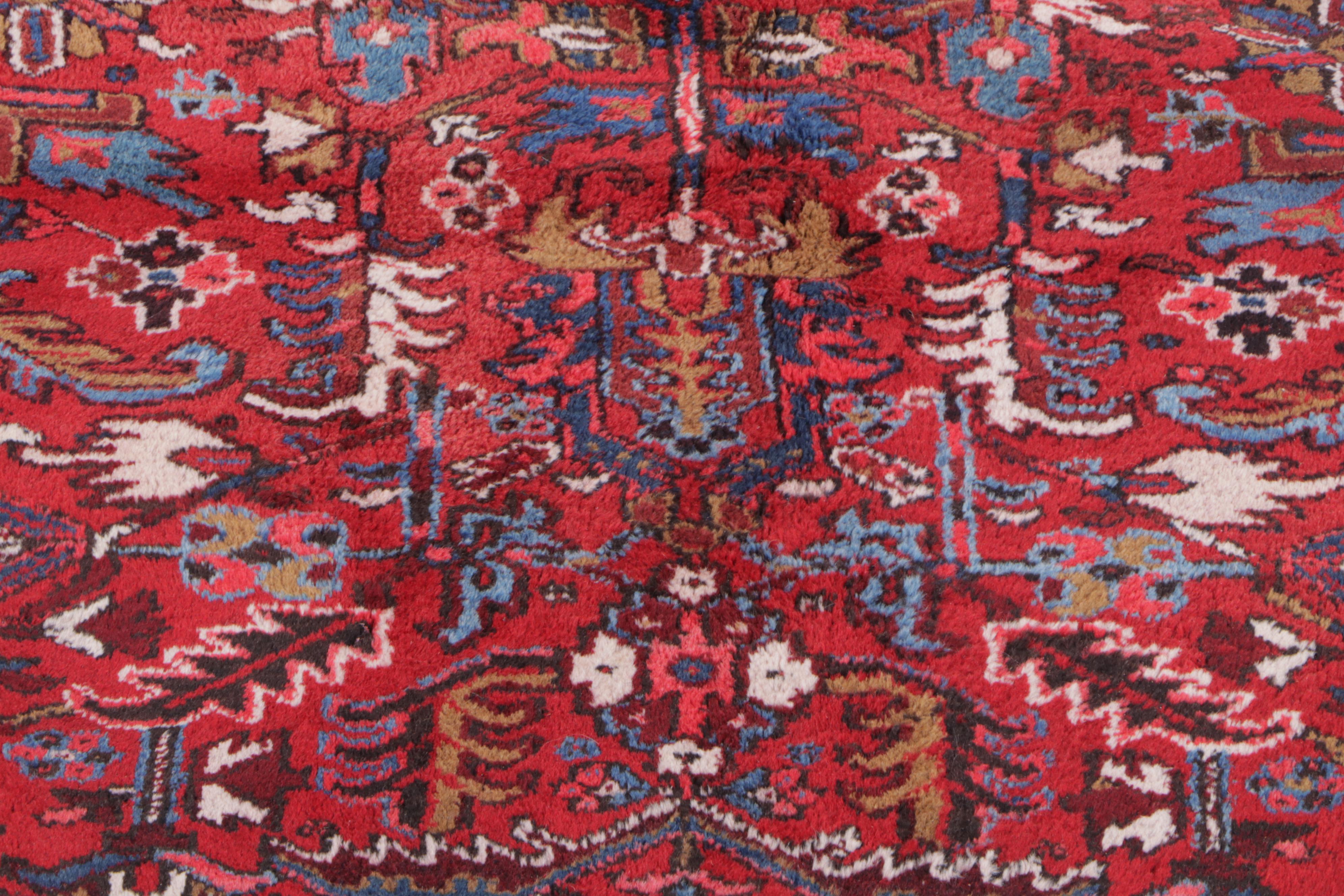7'6 x 11'4 Hand-Knotted Persian Heriz Area Rug