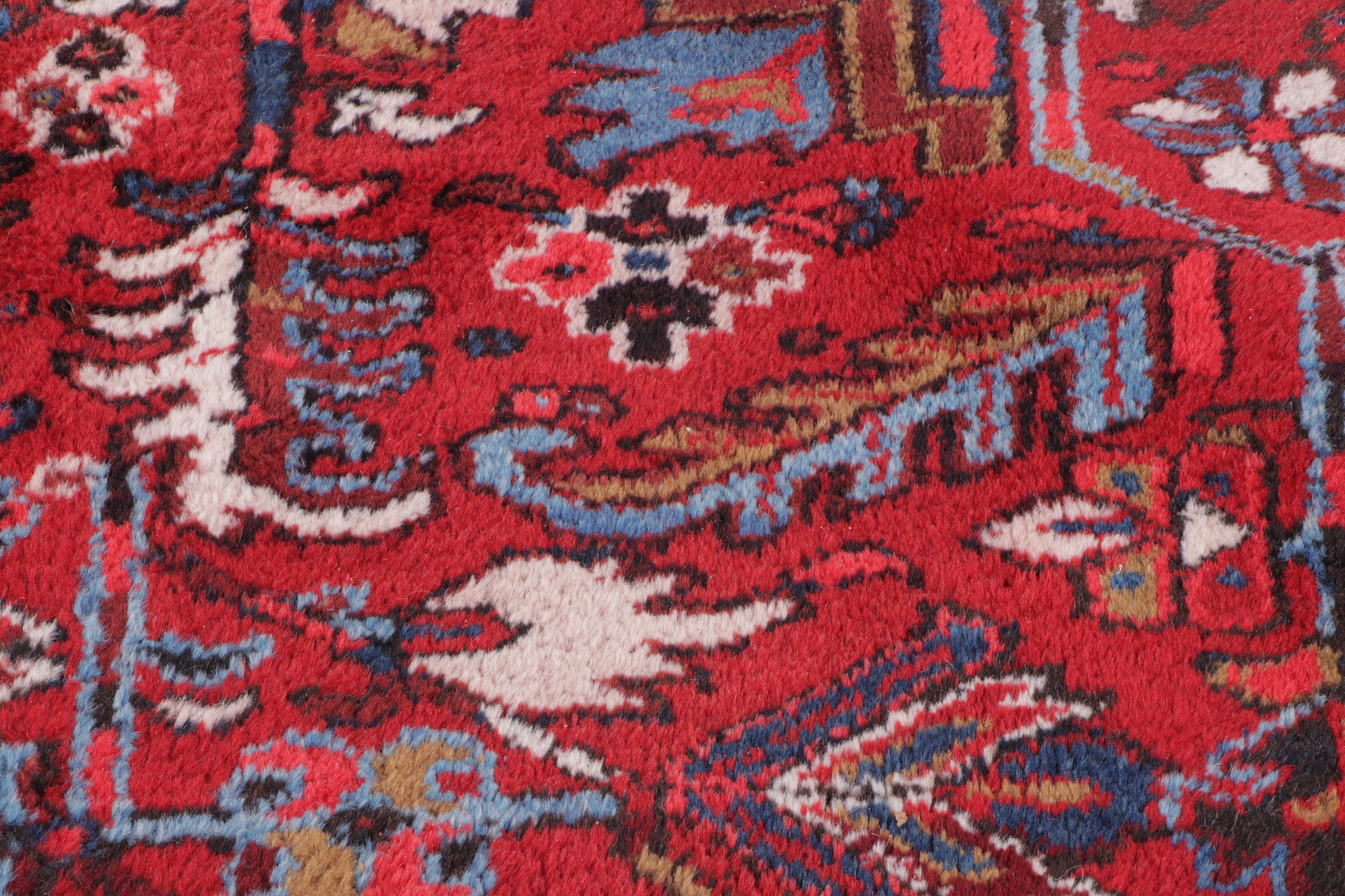 7'6 x 11'4 Hand-Knotted Persian Heriz Area Rug