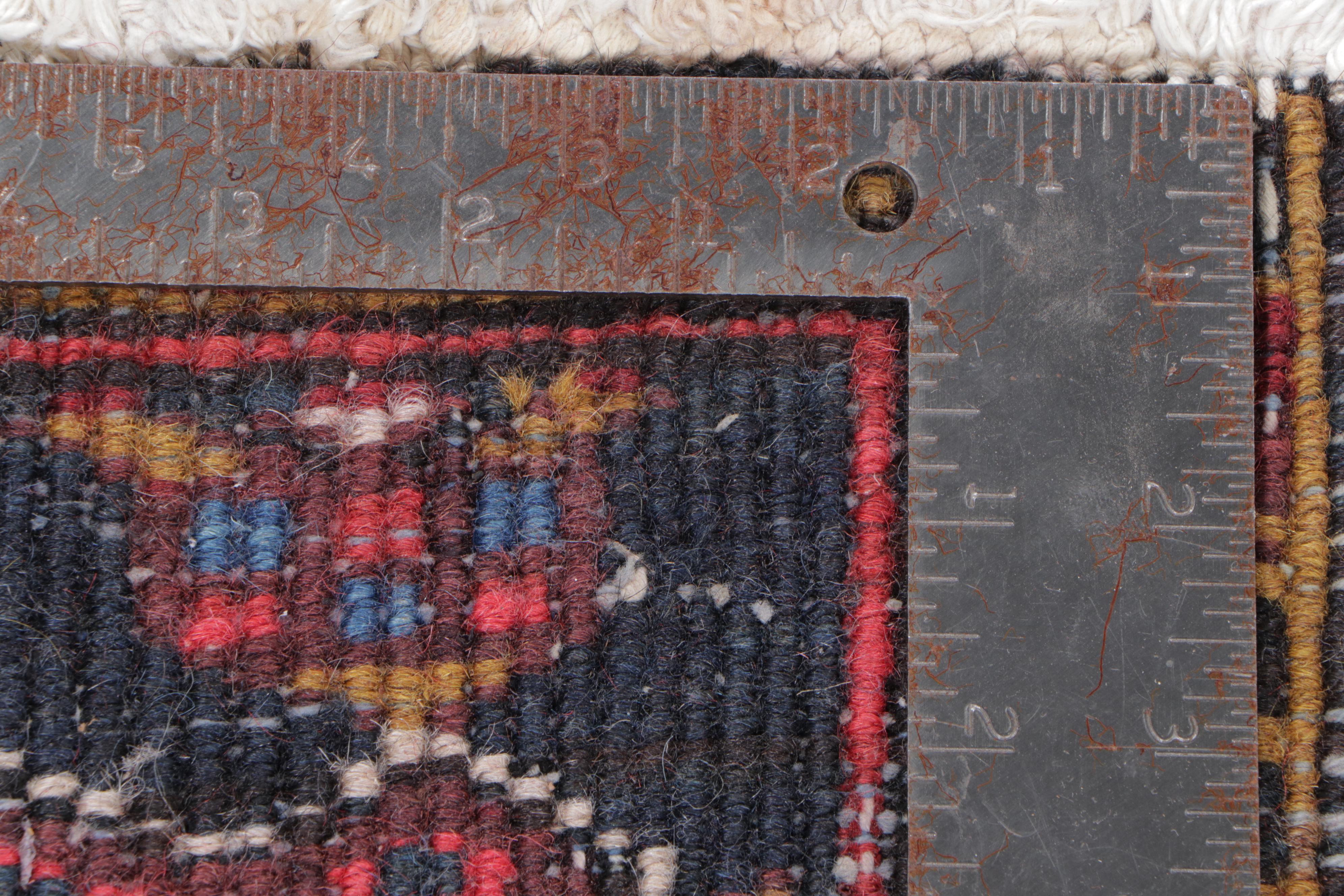 7'6 x 11'4 Hand-Knotted Persian Heriz Area Rug