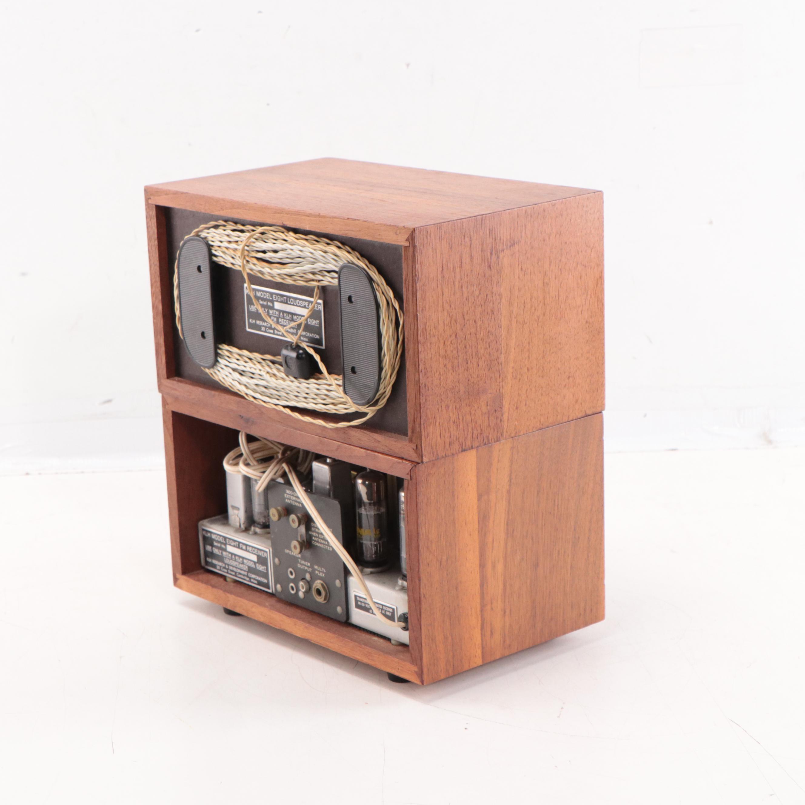 KLH Model Eight FM Tabletop Radio with Loudspeaker, Late 20th Century