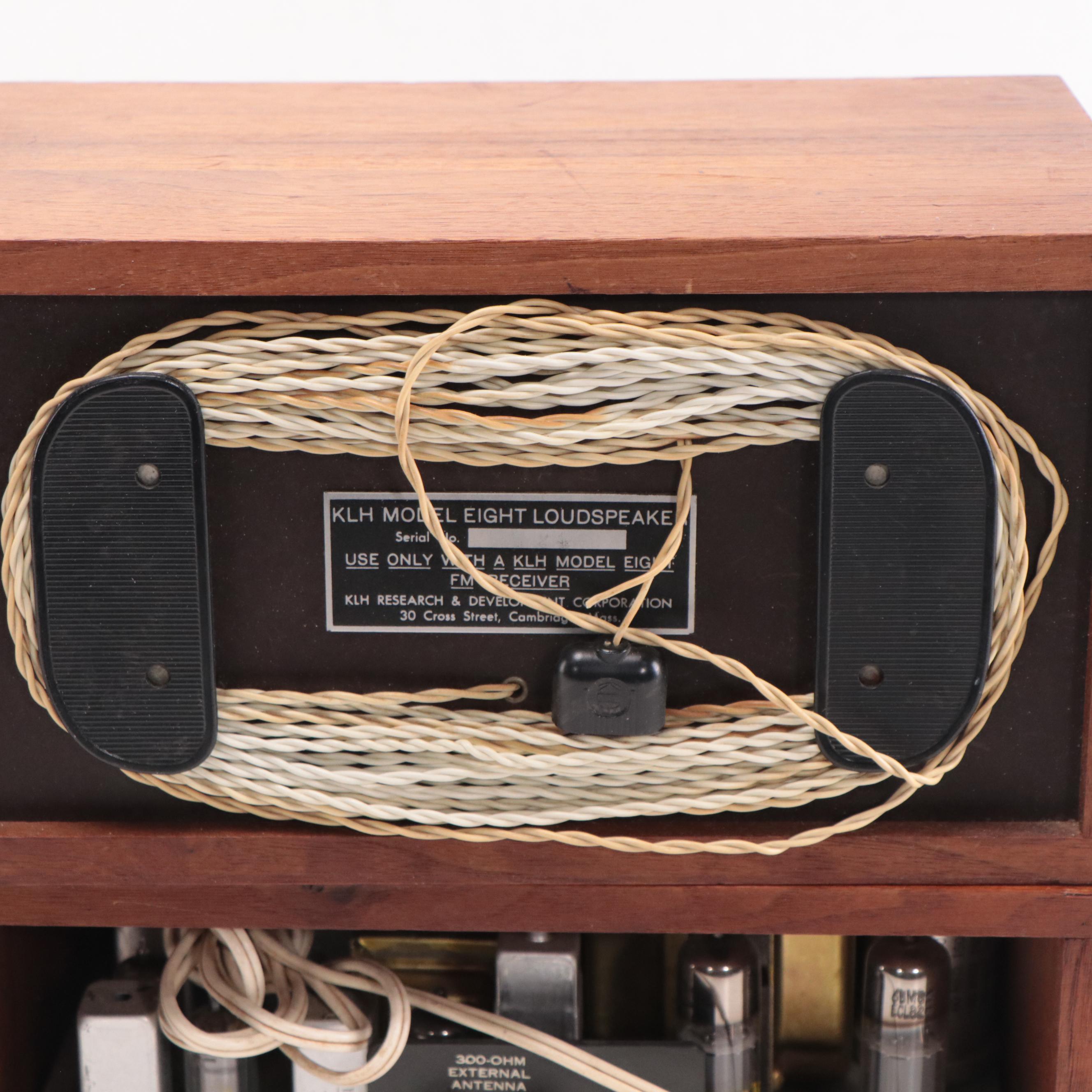 KLH Model Eight FM Tabletop Radio with Loudspeaker, Late 20th Century