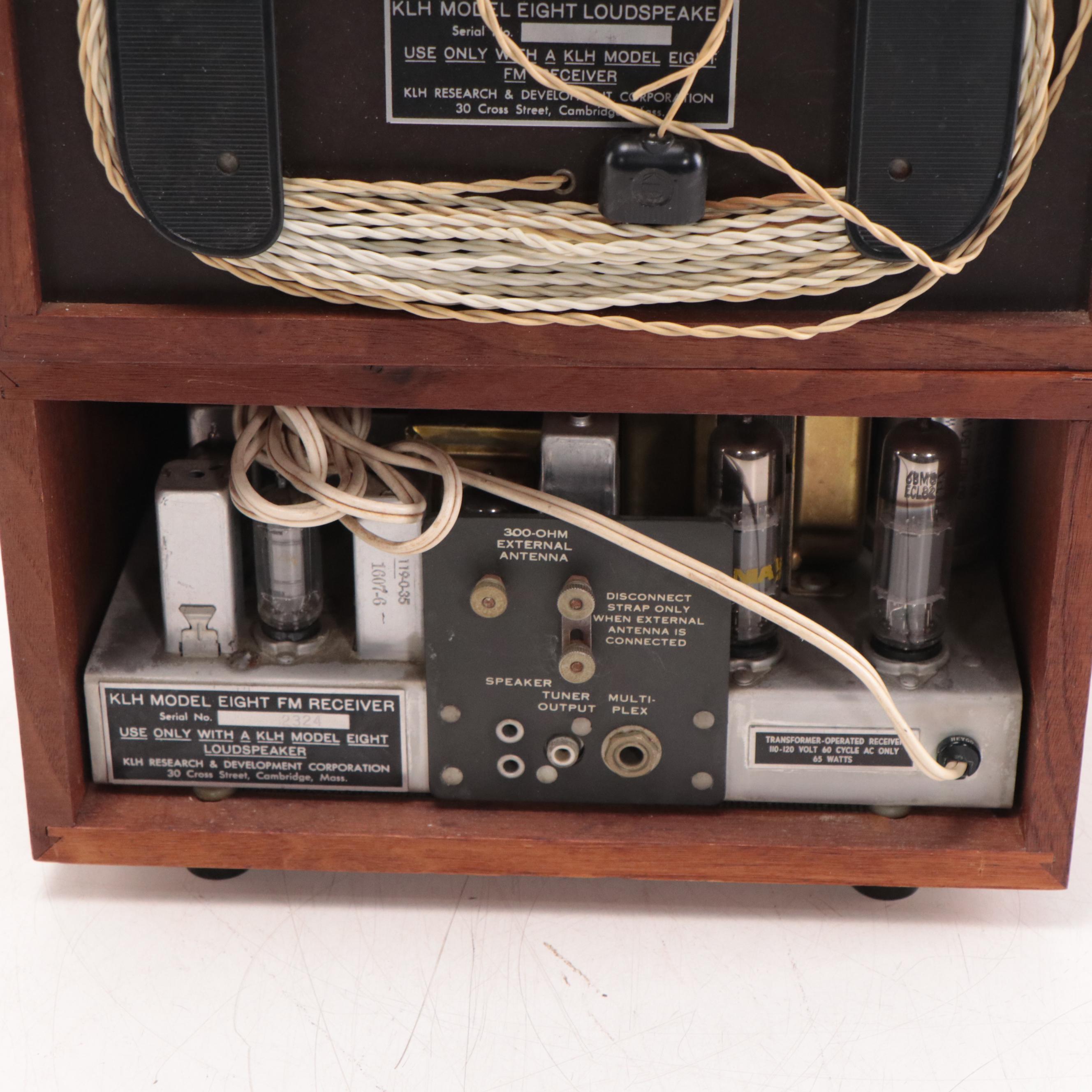 KLH Model Eight FM Tabletop Radio with Loudspeaker, Late 20th Century