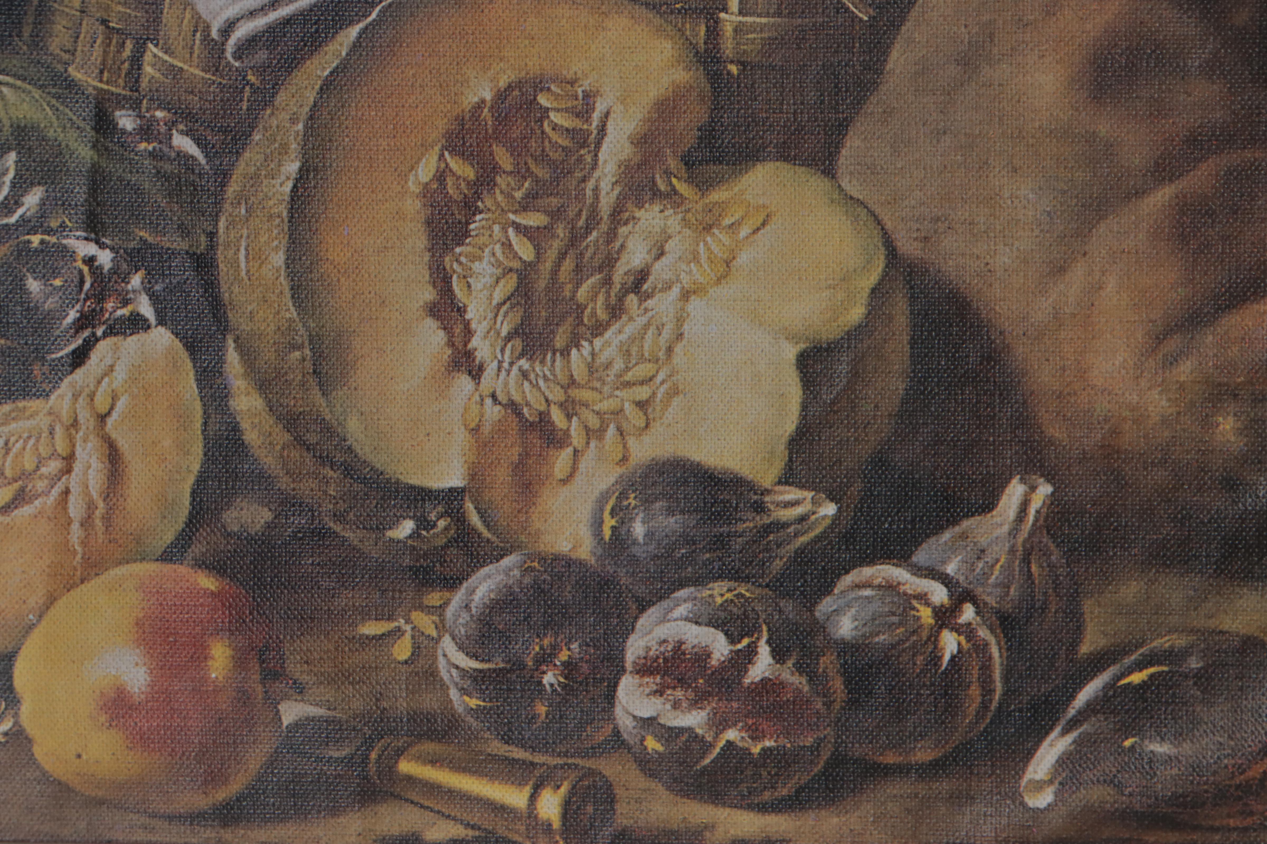 Offset Lithograph of Fruit Still Life