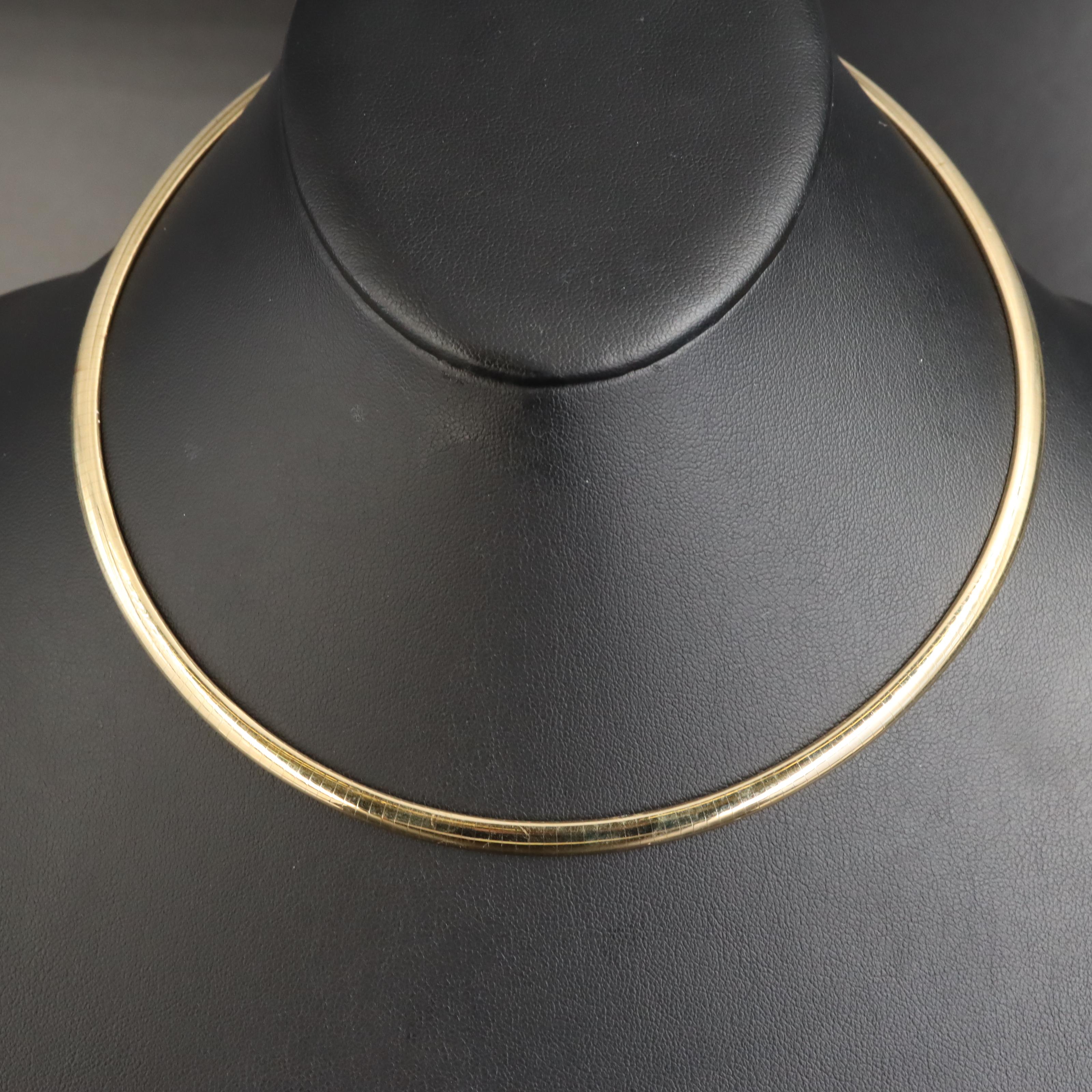 14K Omega Chain Necklace