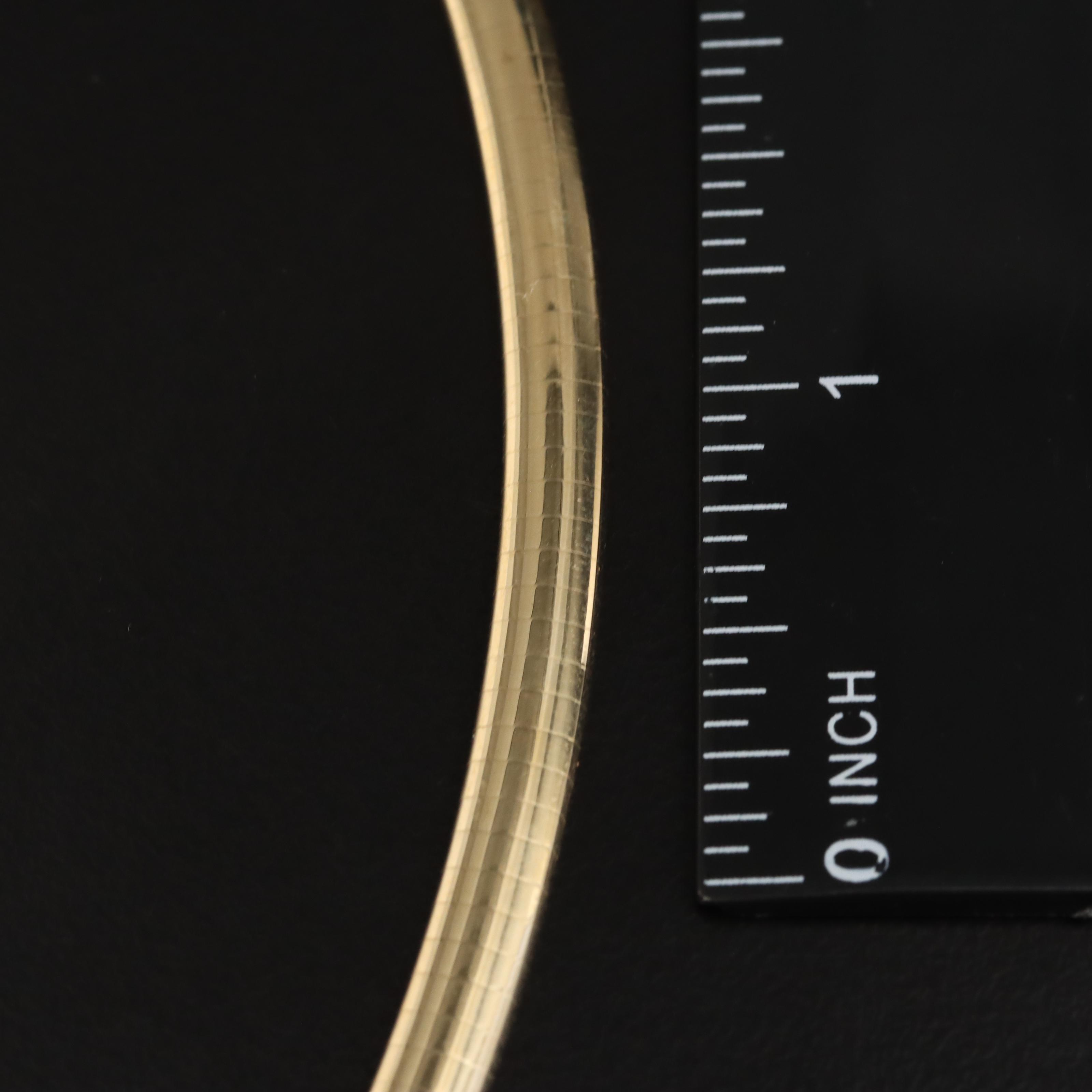 14K Omega Chain Necklace