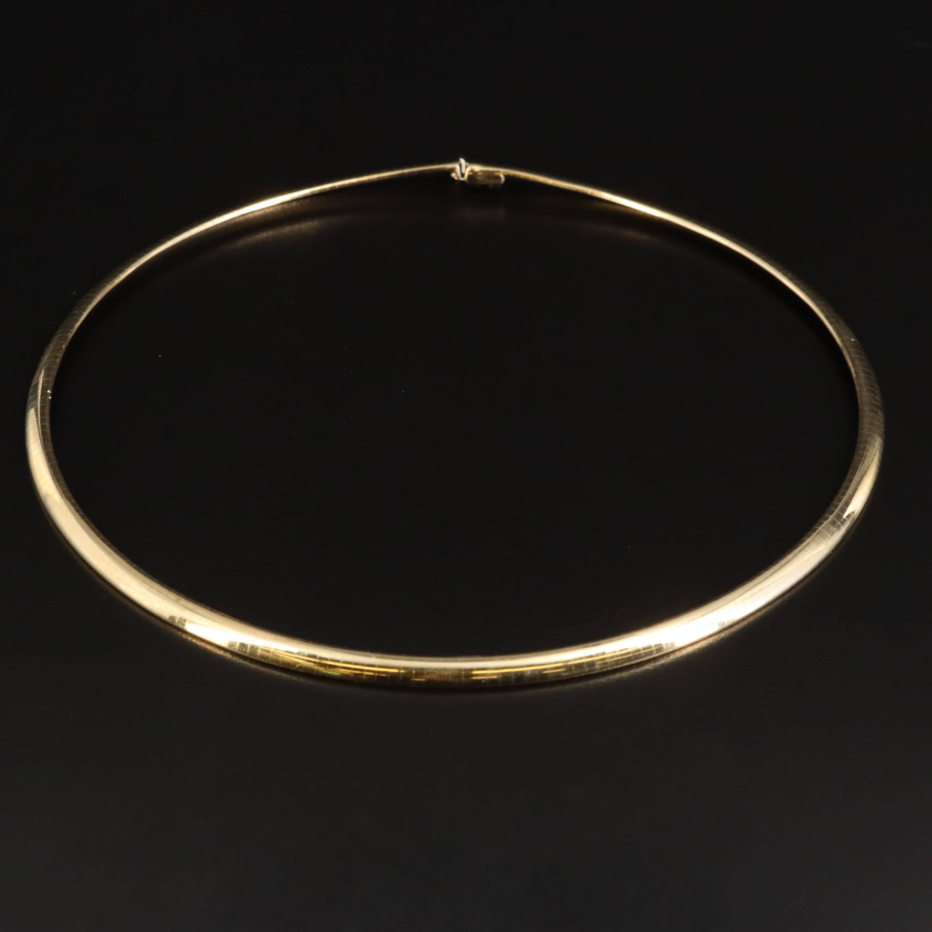 14K Omega Chain Necklace