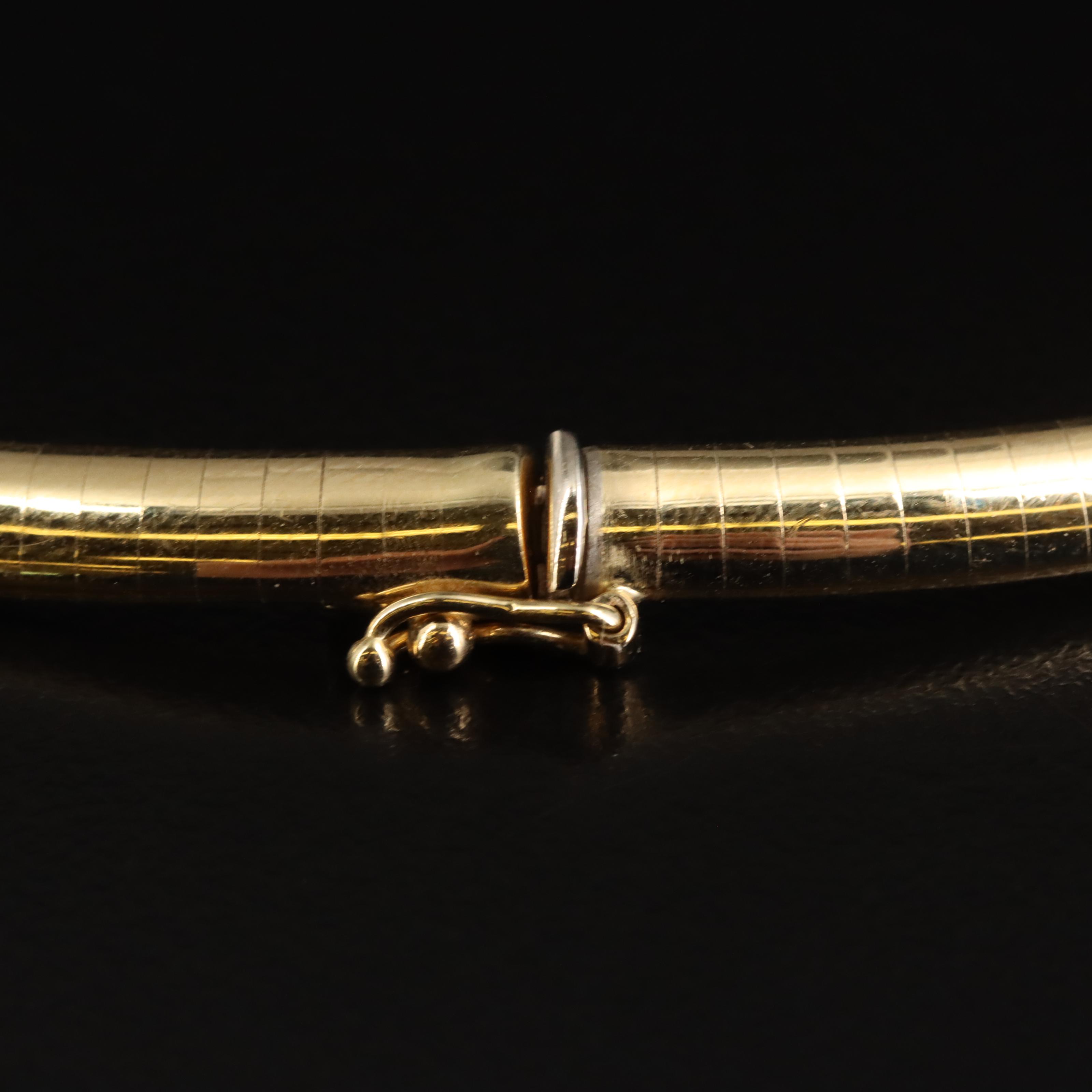 14K Omega Chain Necklace