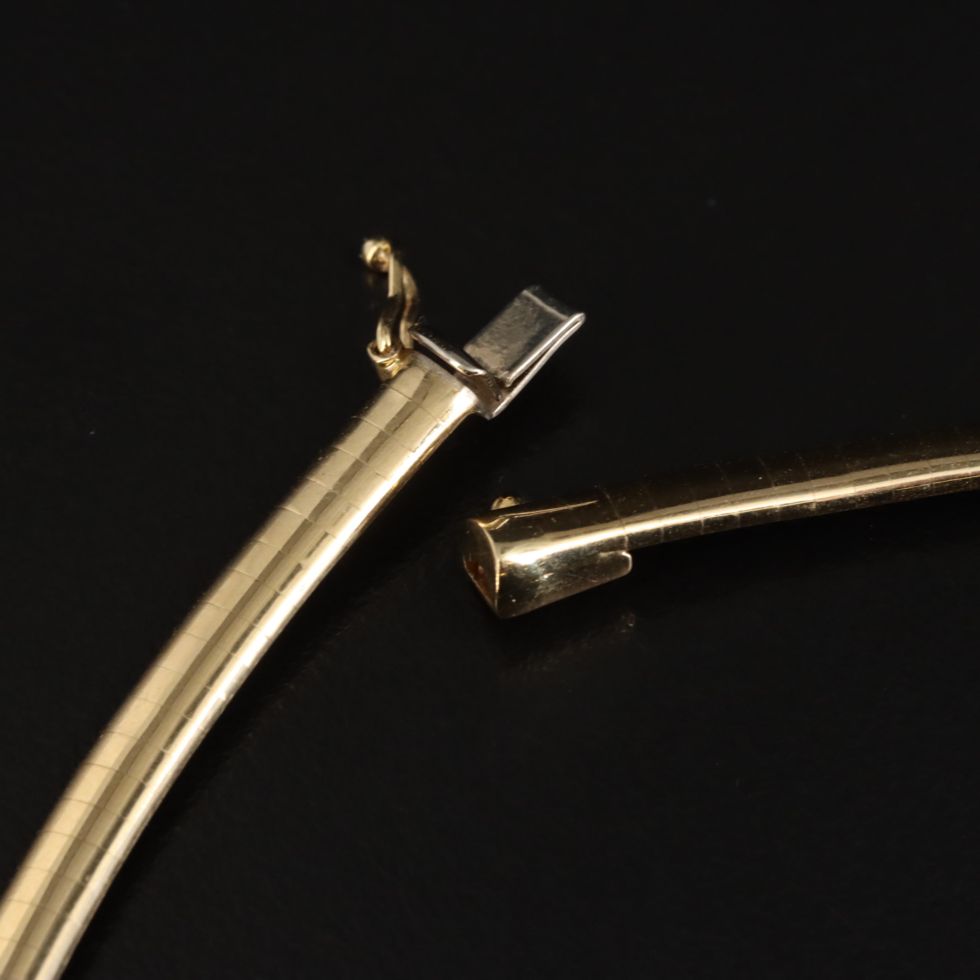 14K Omega Chain Necklace