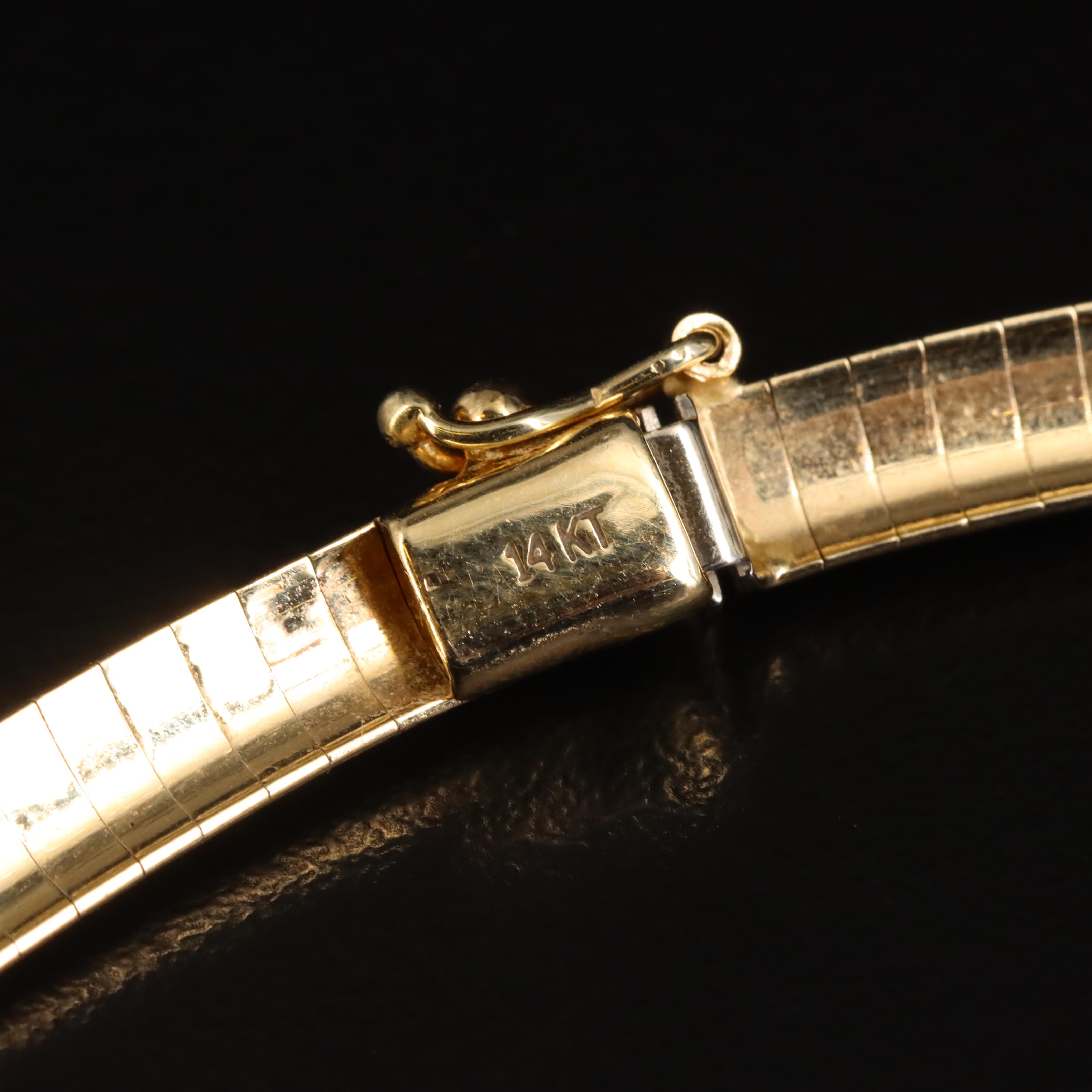 14K Omega Chain Necklace