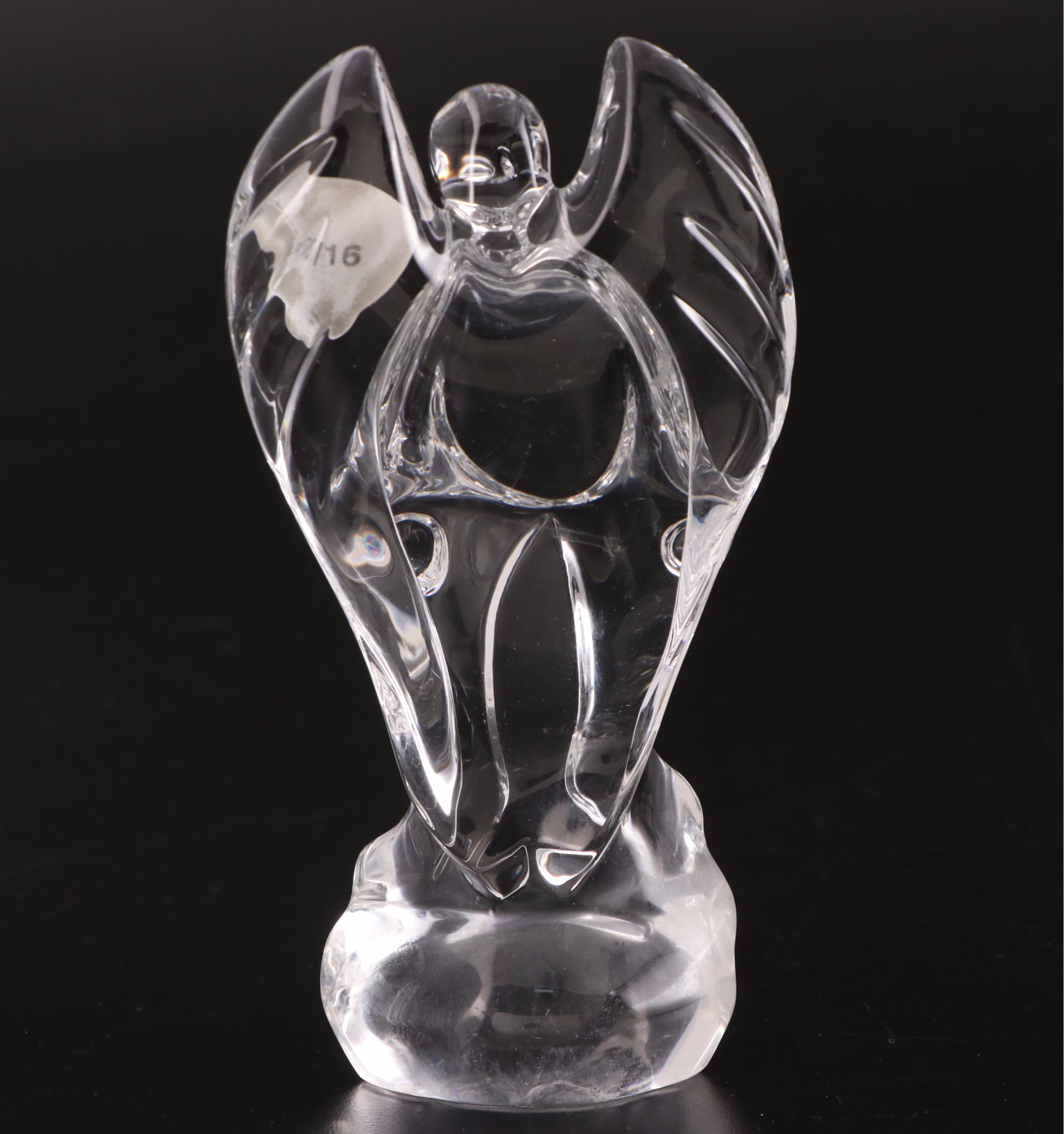 Waterford Crystal Cookie Plate With Christmas Nativity Ornaments