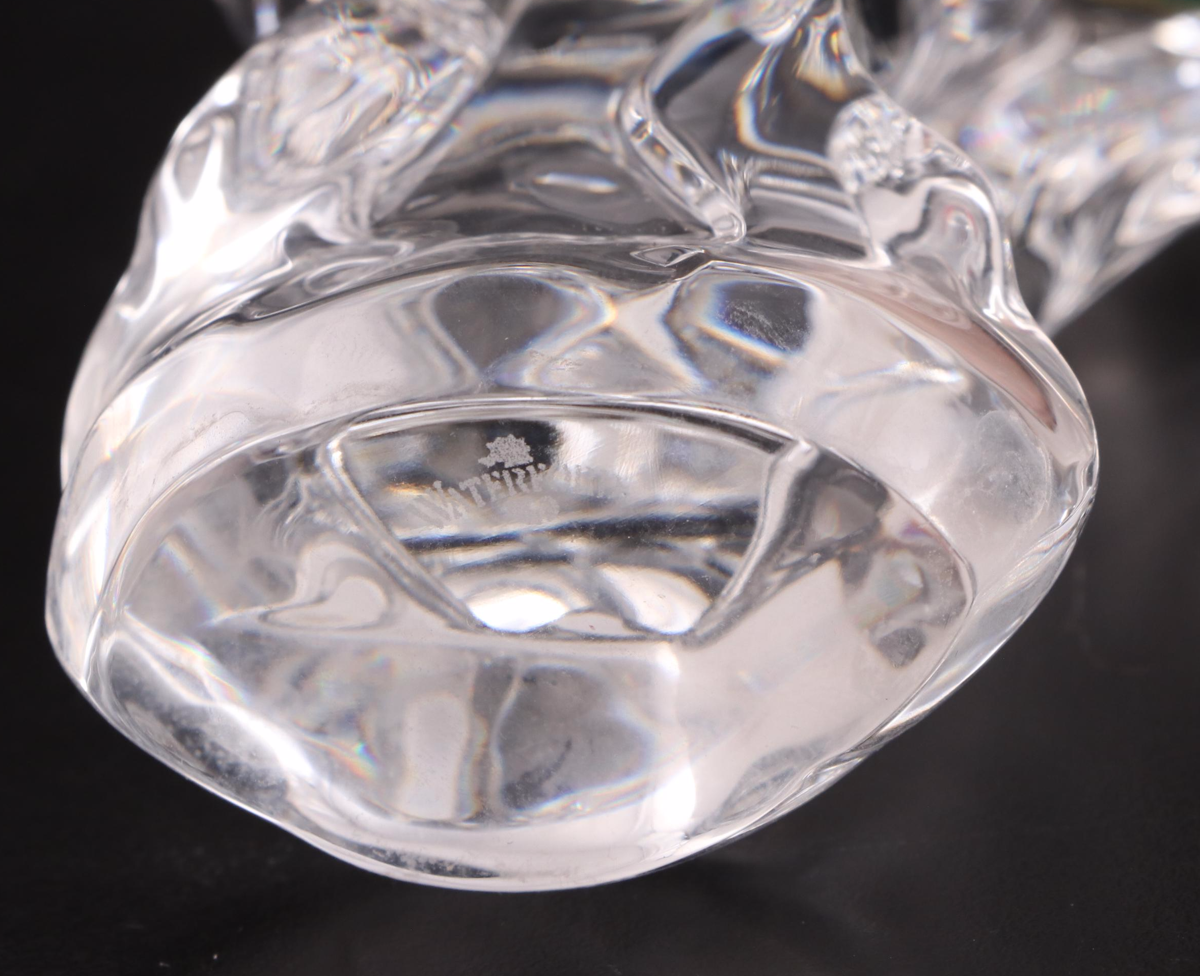 Waterford Crystal Cookie Plate With Christmas Nativity Ornaments