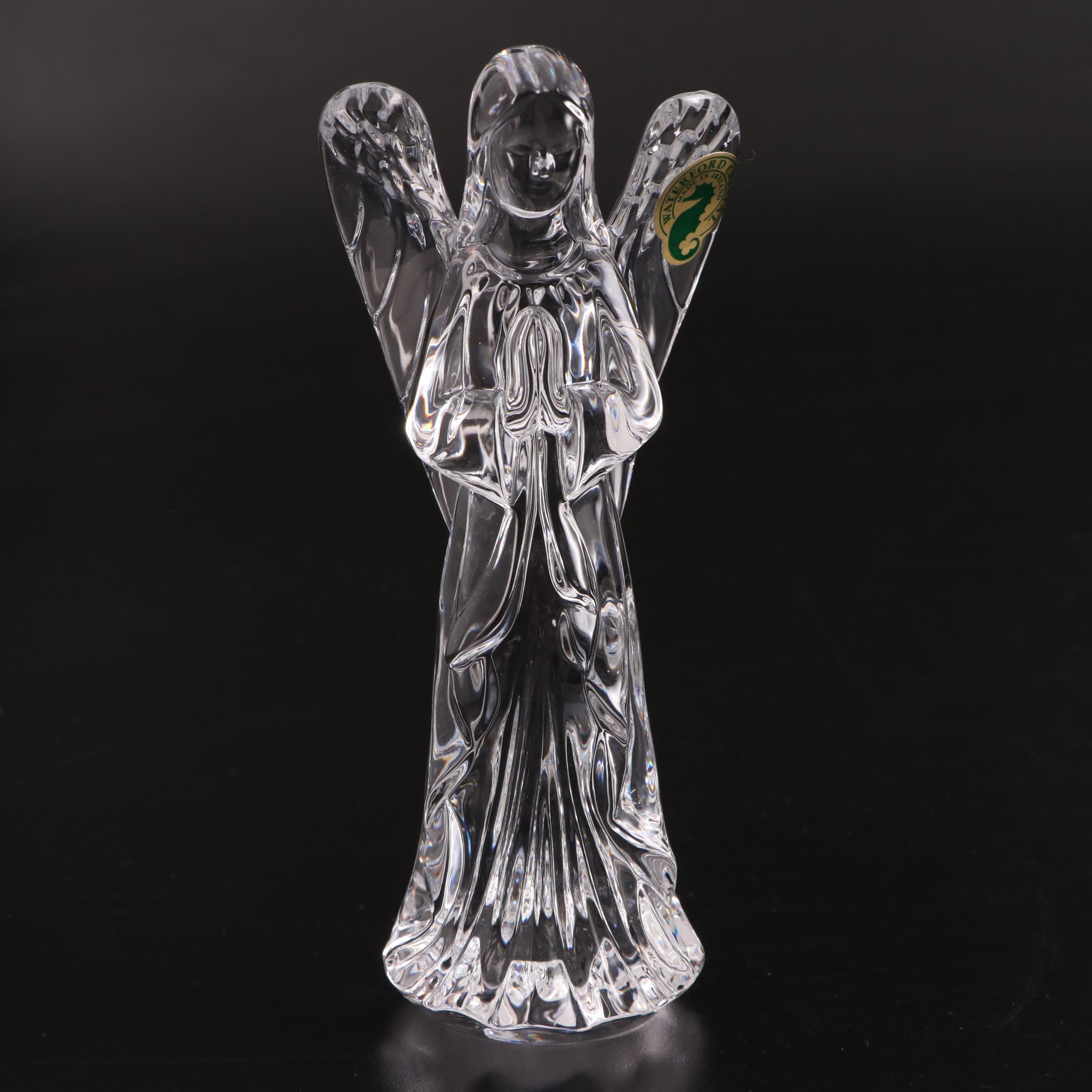 Waterford Crystal Cookie Plate With Christmas Nativity Ornaments