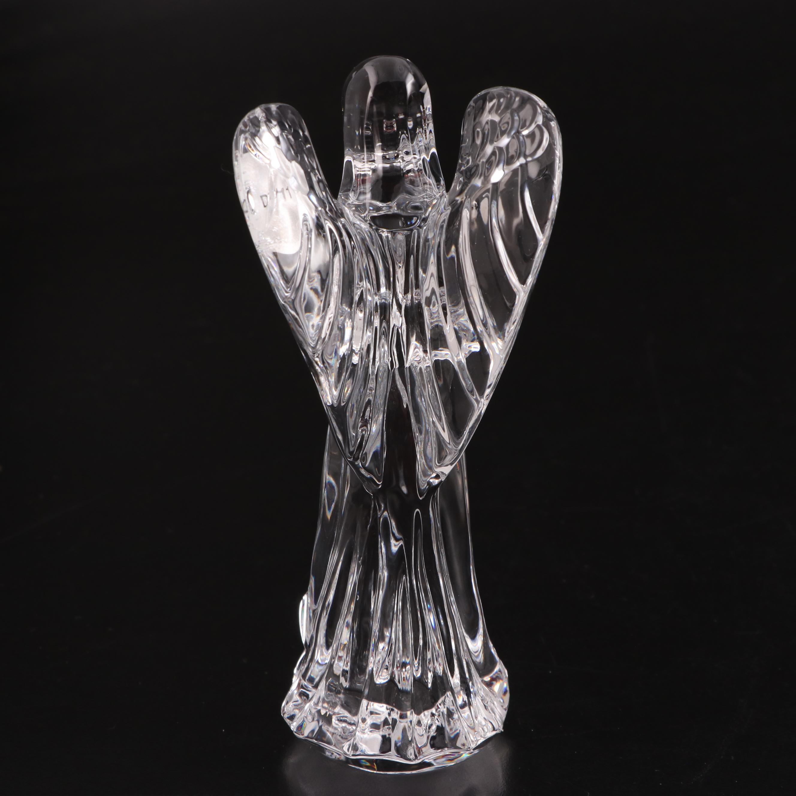 Waterford Crystal Cookie Plate With Christmas Nativity Ornaments