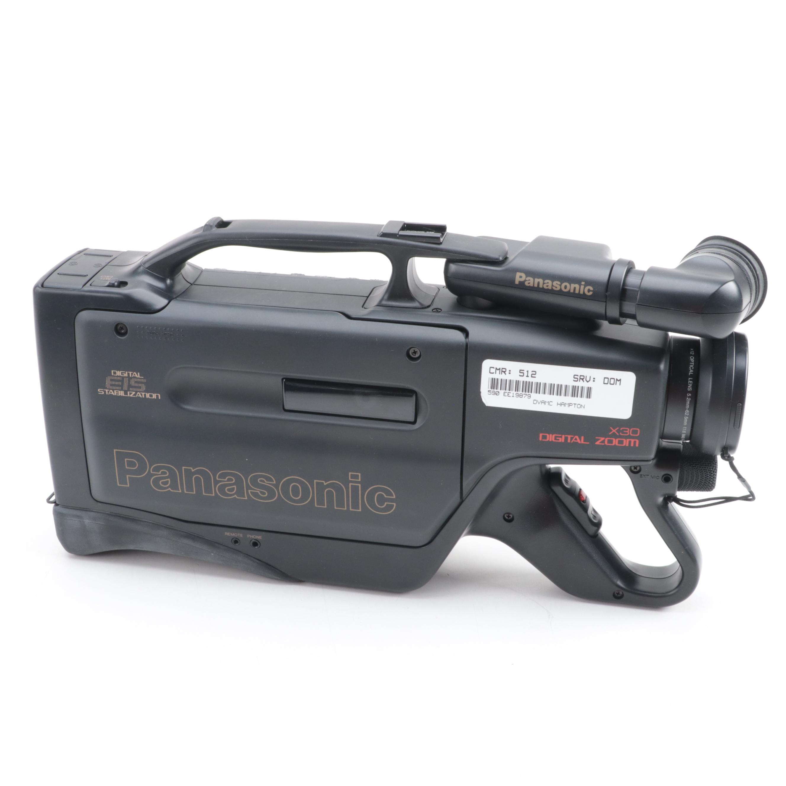 Panasonic OmniMovie VHS Video Camera and Case, 1993