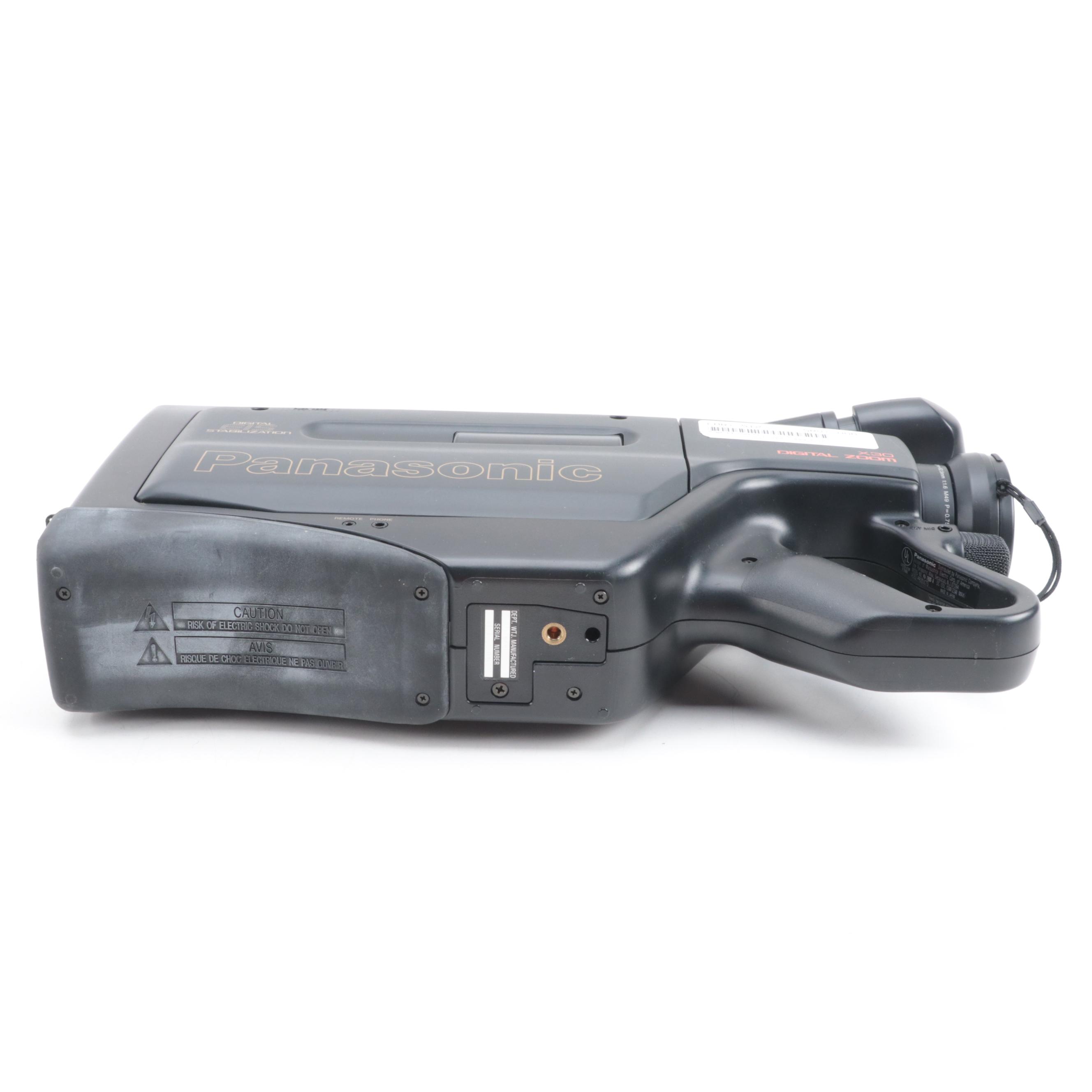 Panasonic OmniMovie VHS Video Camera and Case, 1993