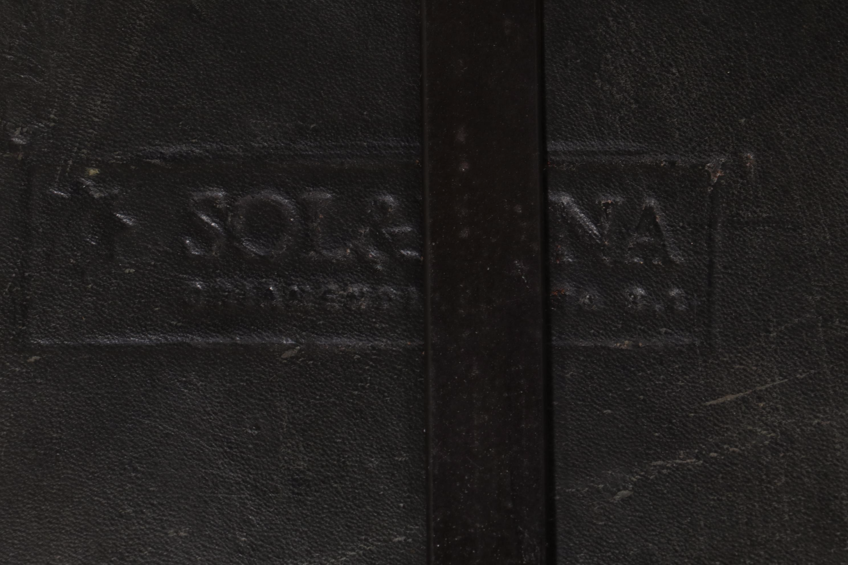 Four Sol & Luna "Girón" Iron and Leather Upholstered Barstools