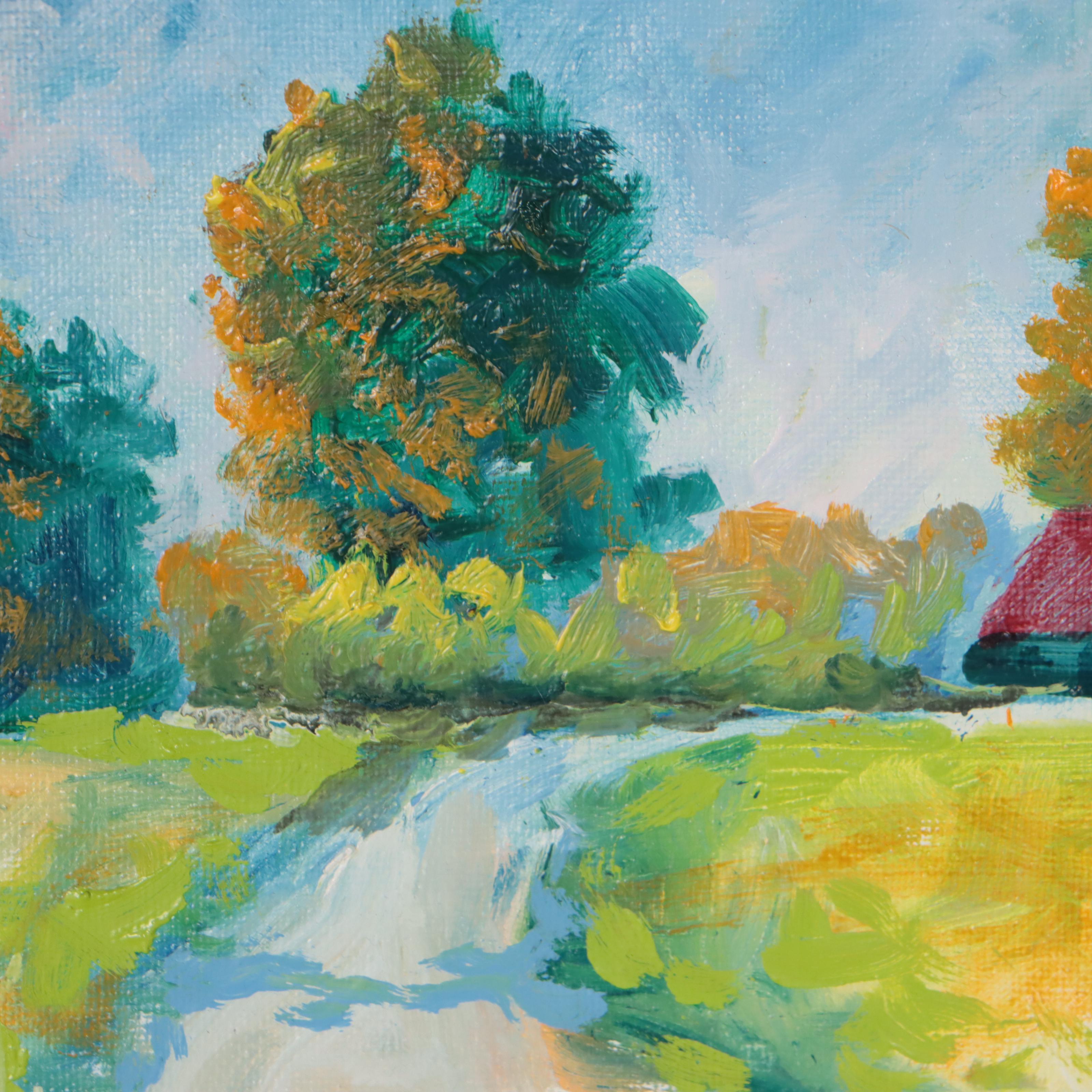 Oil Painting of Landscape, 21st Century