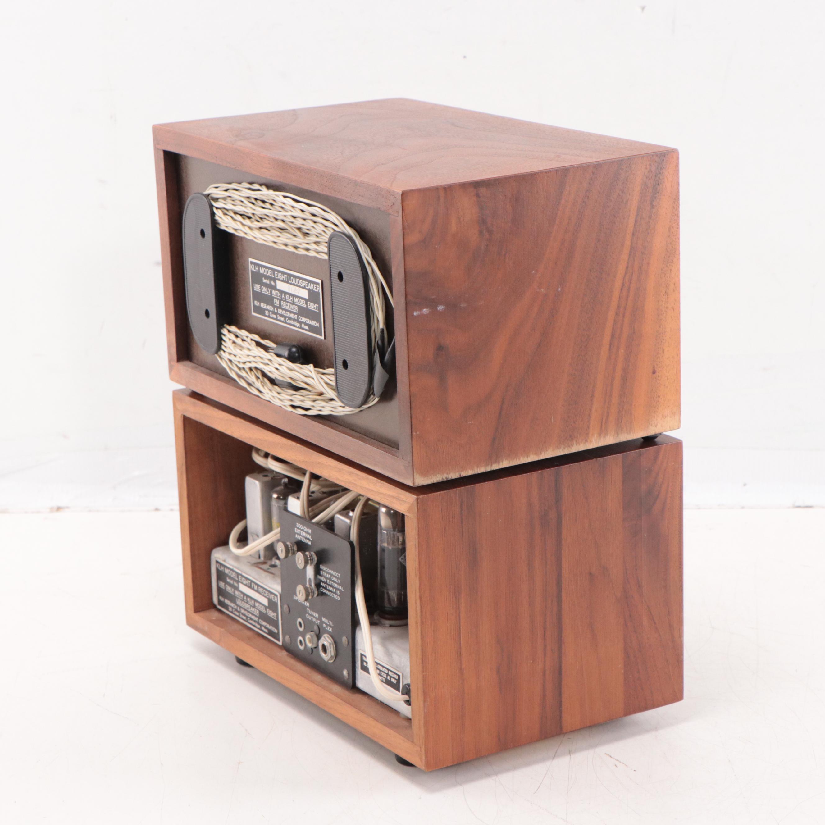 KLH Model Eight FM Tabletop Radio with Loudspeaker, Late 20th Century