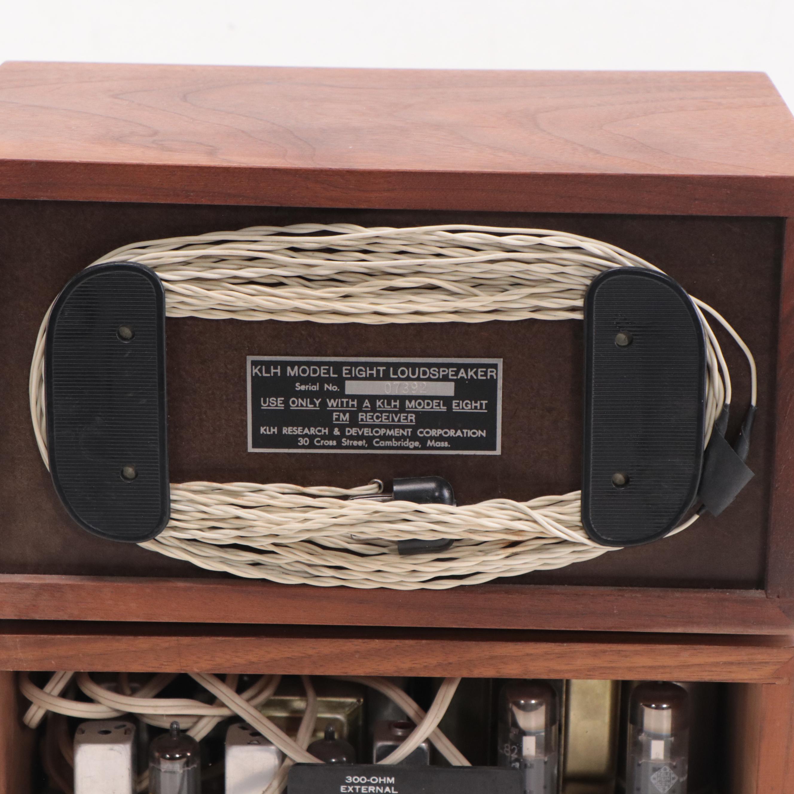 KLH Model Eight FM Tabletop Radio with Loudspeaker, Late 20th Century