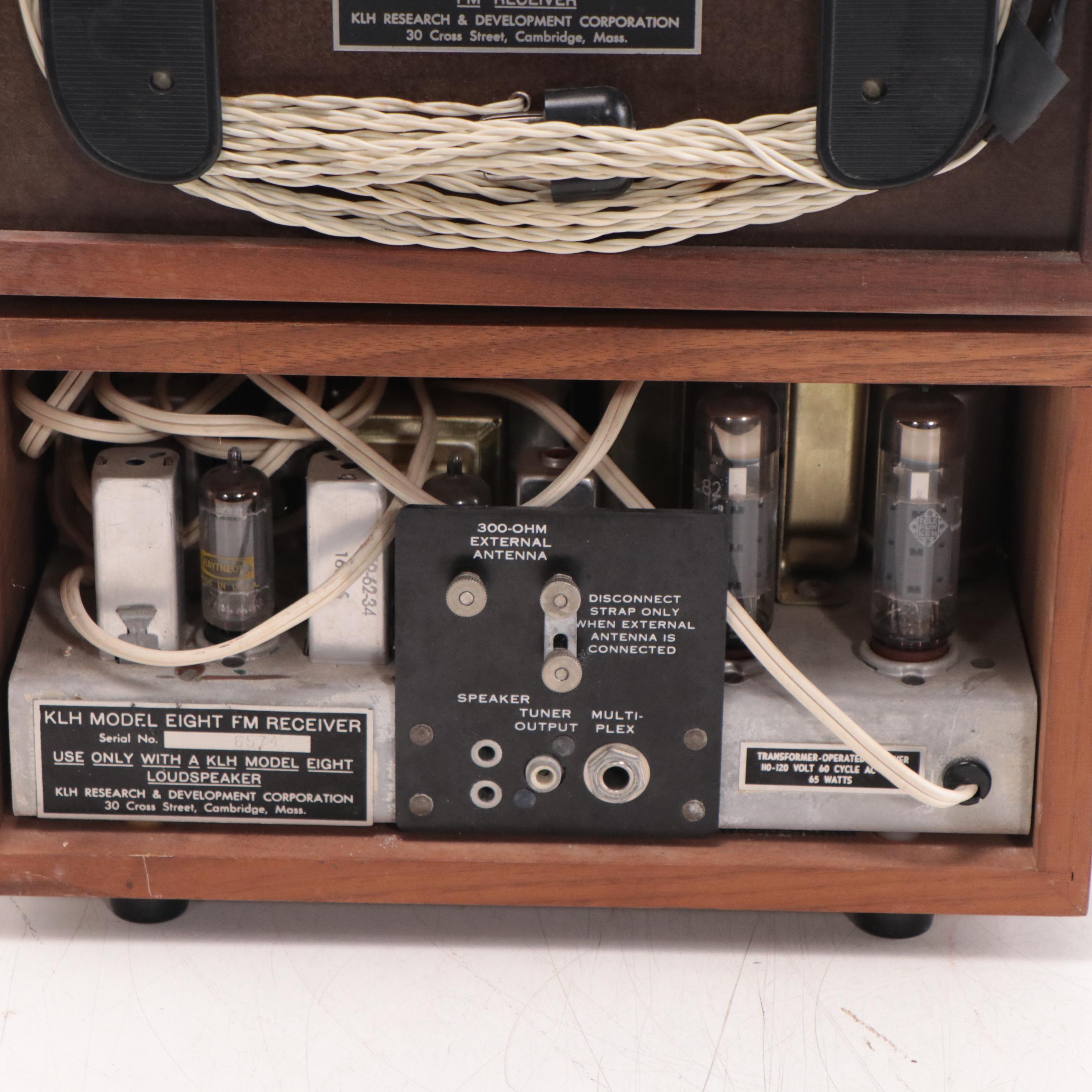 KLH Model Eight FM Tabletop Radio with Loudspeaker, Late 20th Century