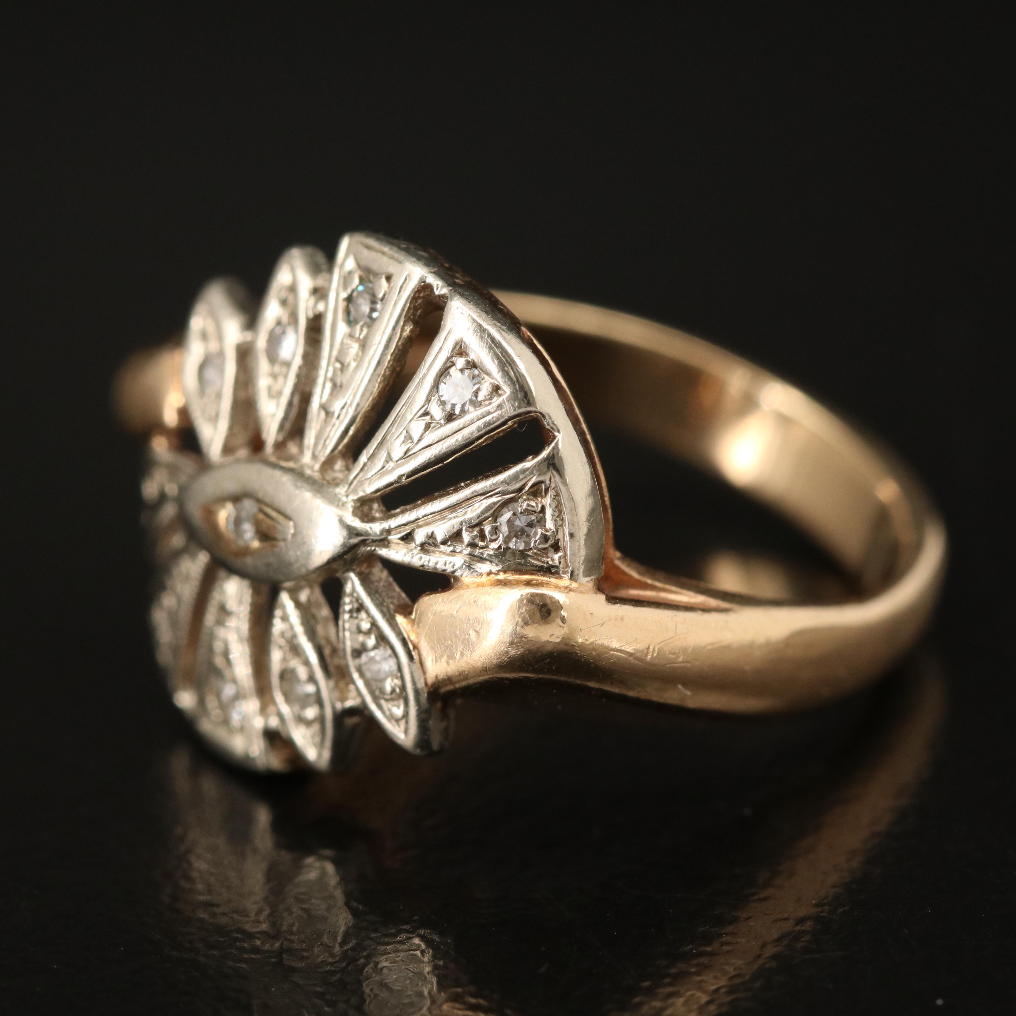 14K 0.10 CTW Diamond Ring