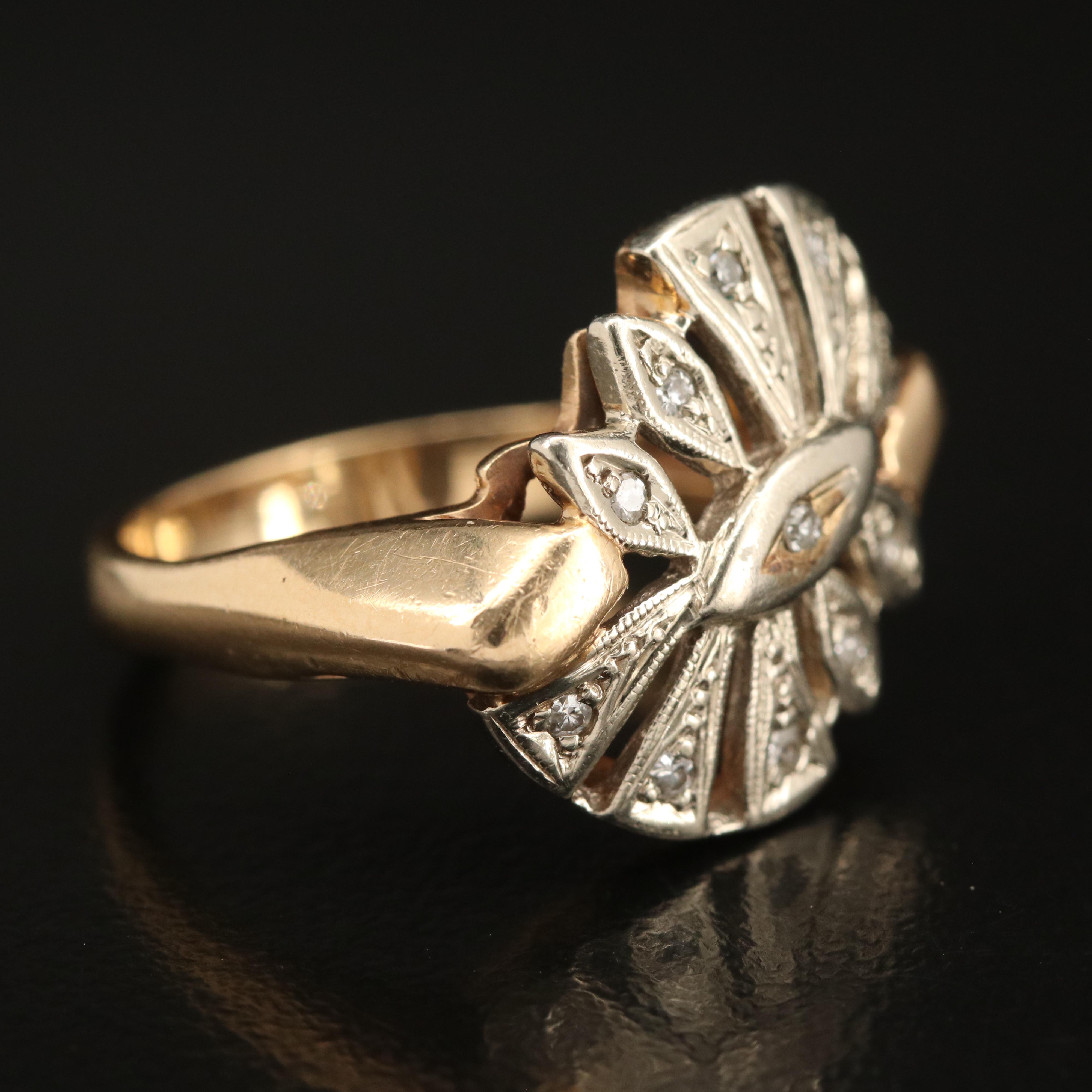 14K 0.10 CTW Diamond Ring