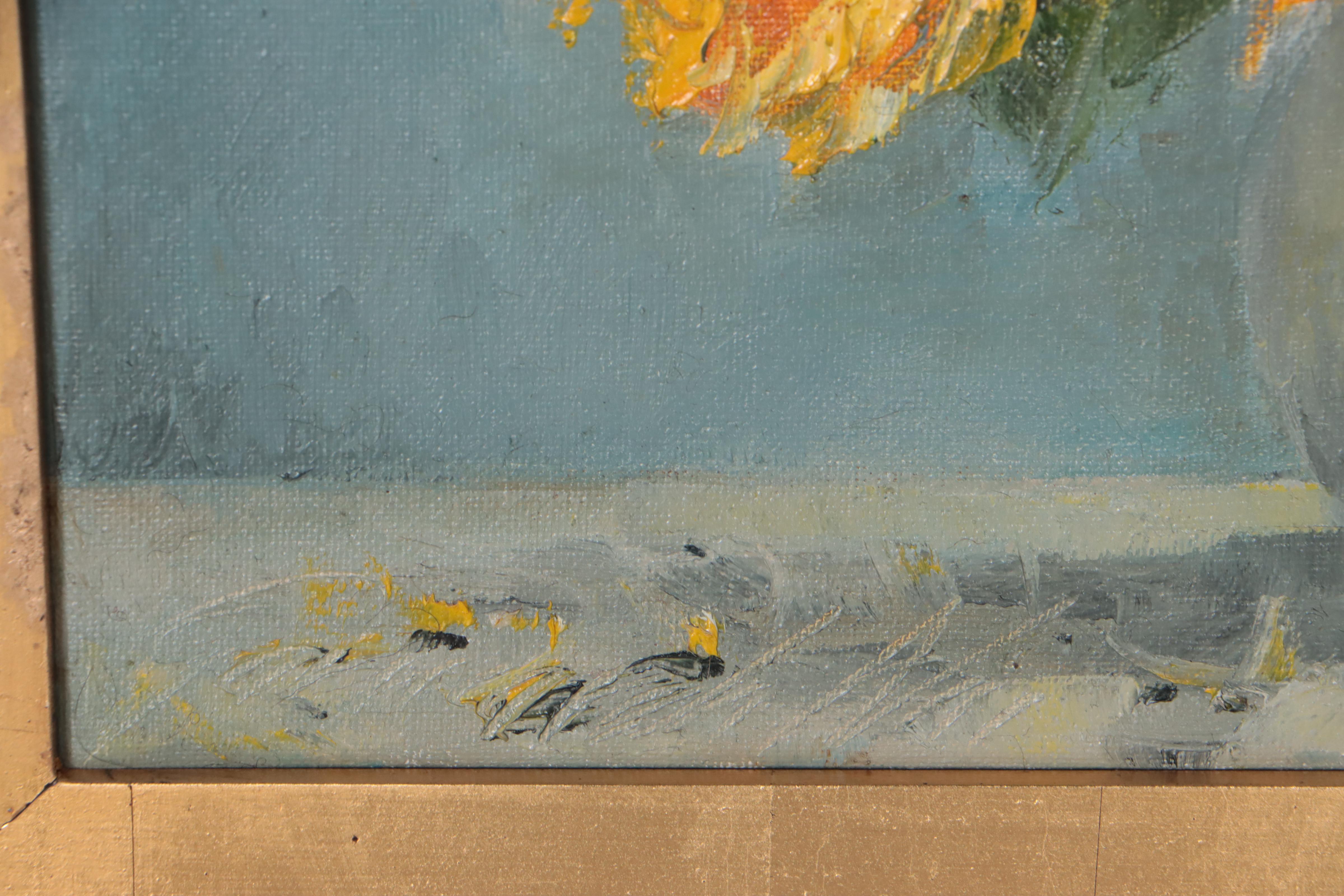 Garncarek Aleksander Oil Painting of Sunflowers "Słoneczniki," 2022