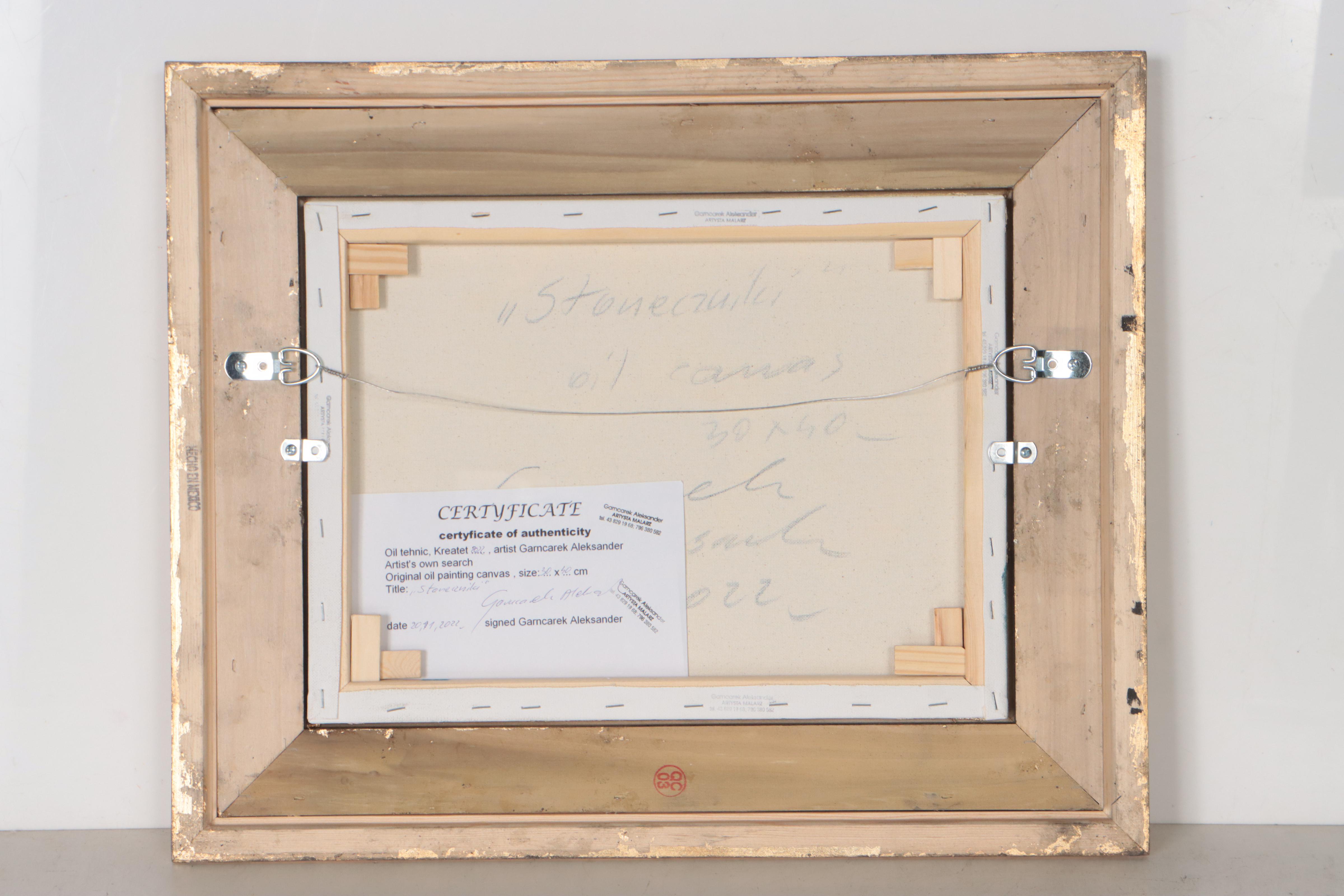 Garncarek Aleksander Oil Painting of Sunflowers "Słoneczniki," 2022