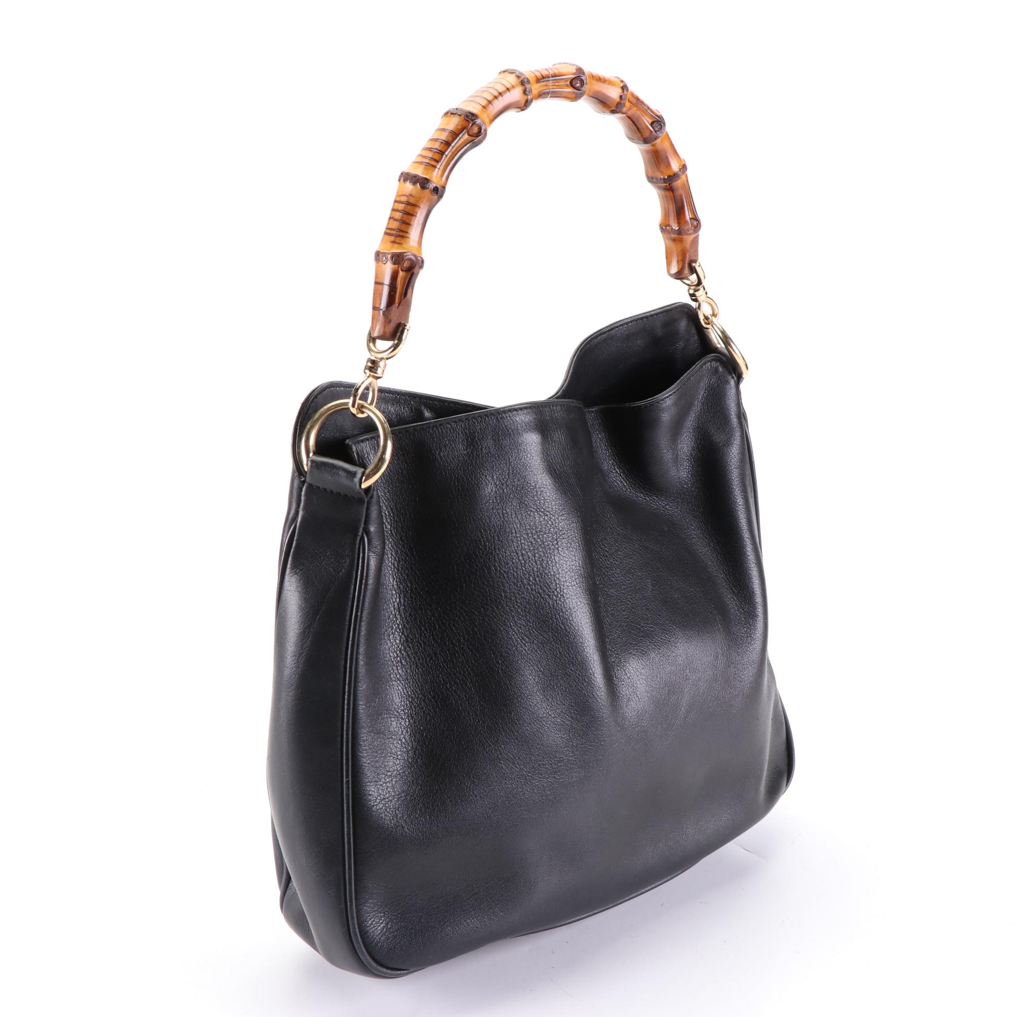 Gucci Bamboo Small Hobo Bag in Leather