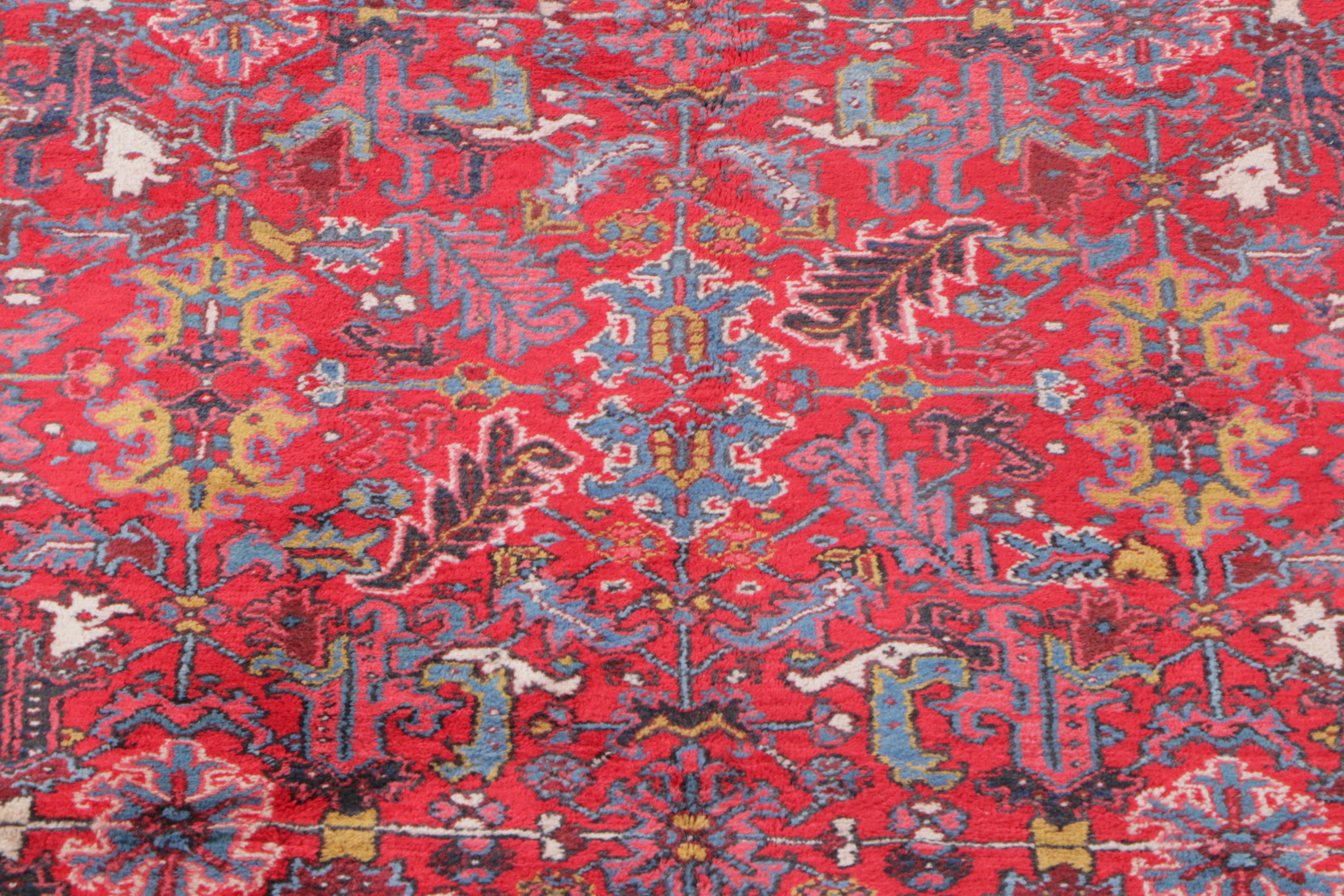 8' x 10'9 Hand-Knotted Persian Heriz Area Rug