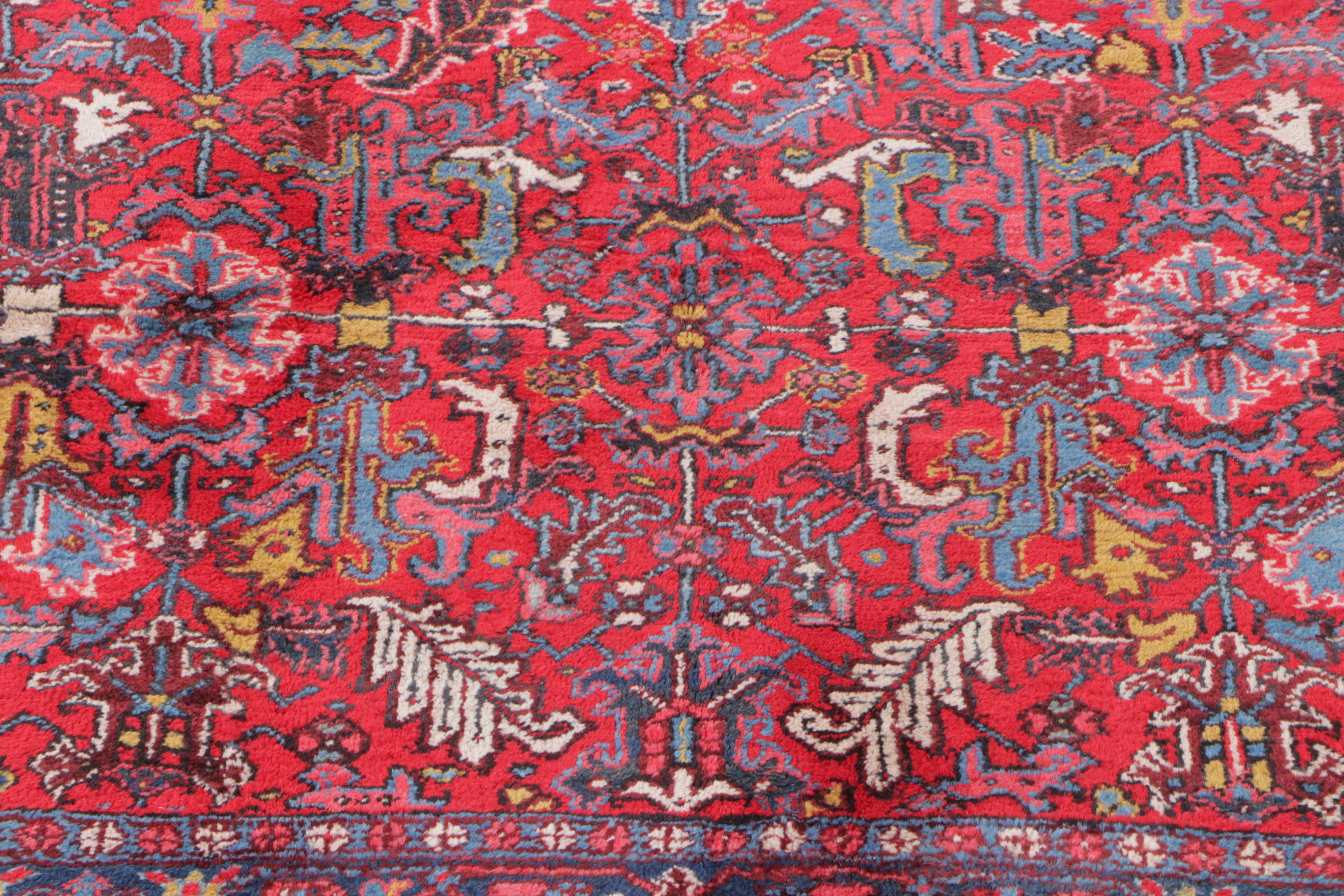 8' x 10'9 Hand-Knotted Persian Heriz Area Rug