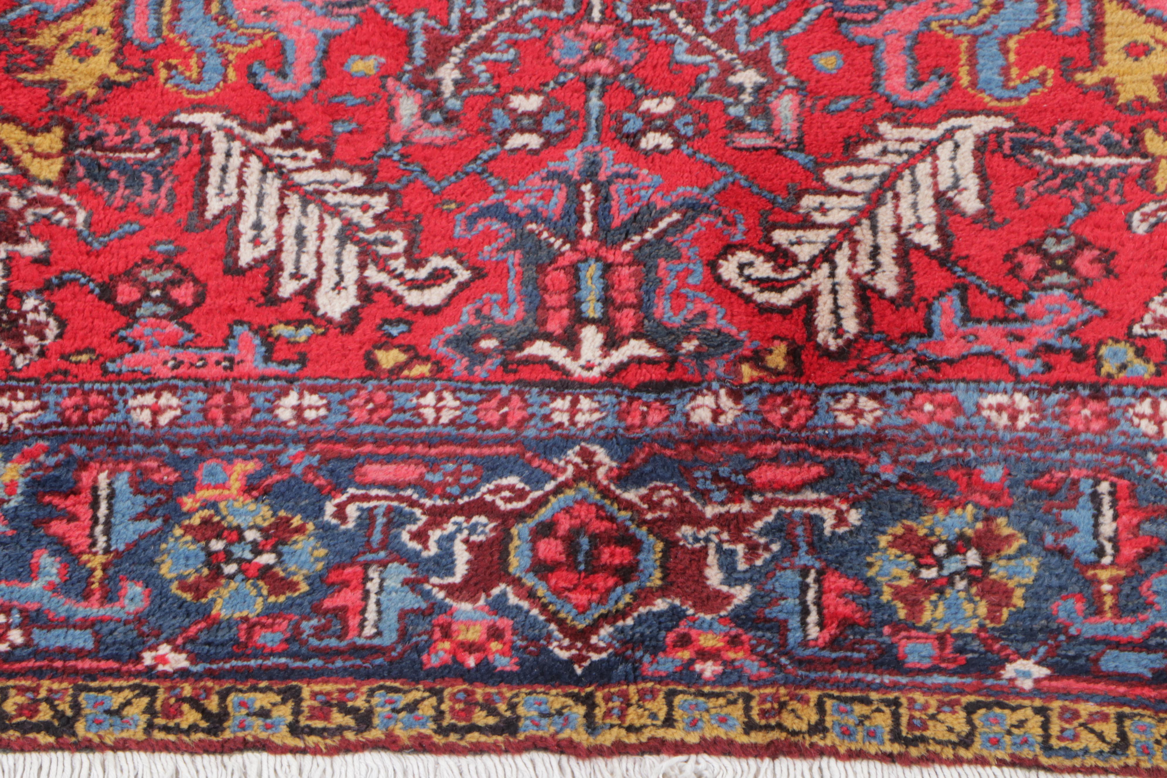 8' x 10'9 Hand-Knotted Persian Heriz Area Rug