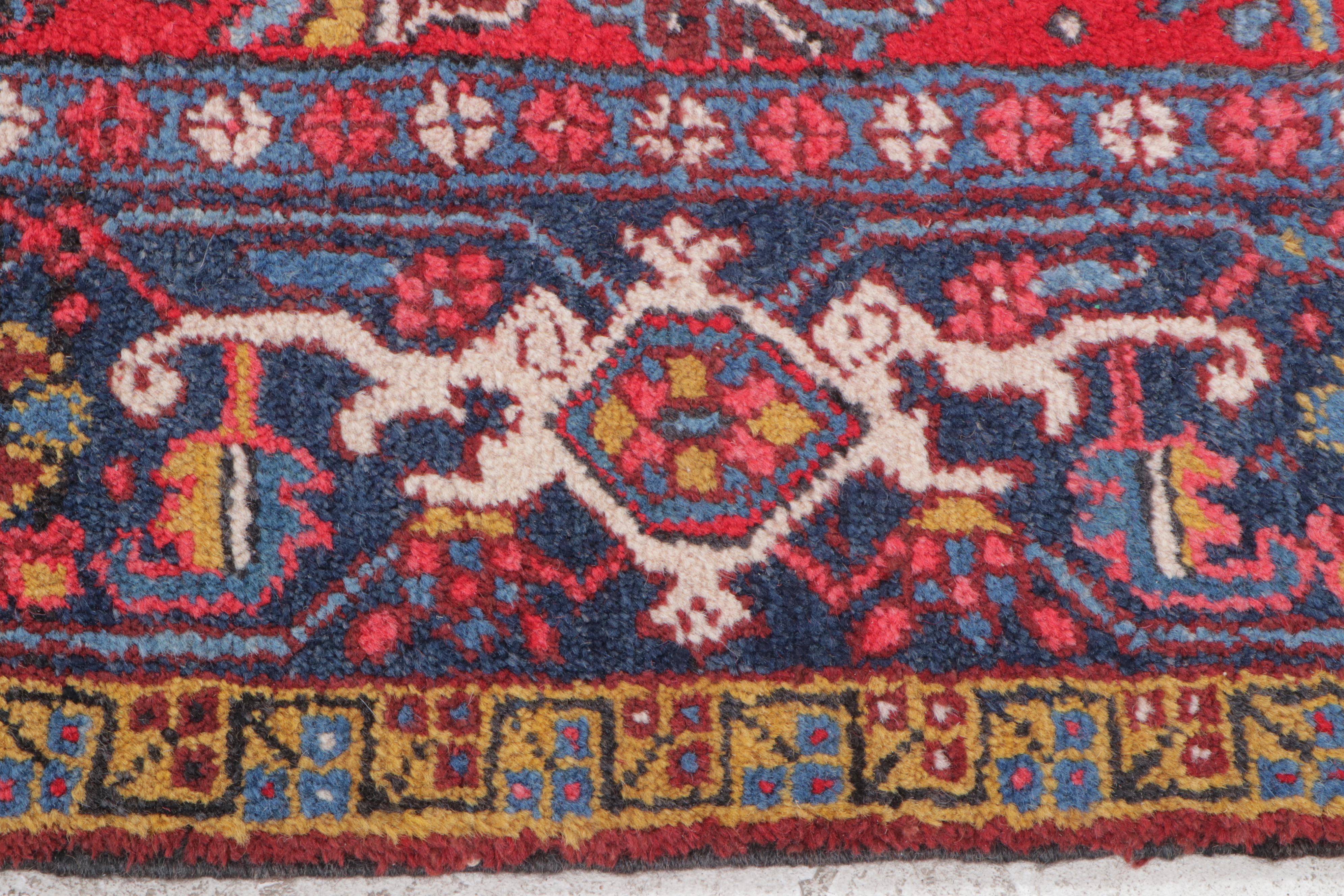 8' x 10'9 Hand-Knotted Persian Heriz Area Rug