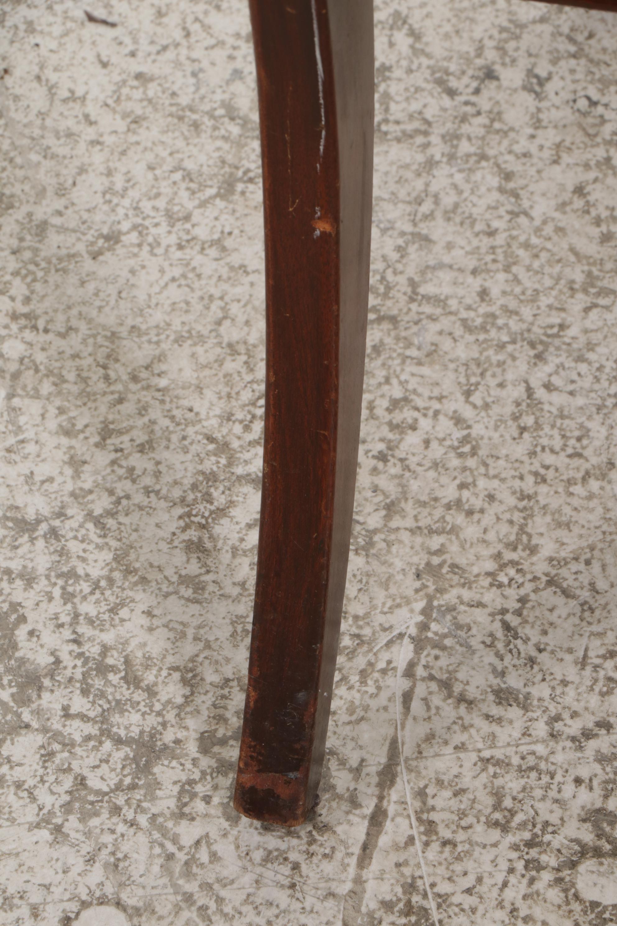 Pair of Classical Style Rose-Carved Dining Armchairs, 1940s