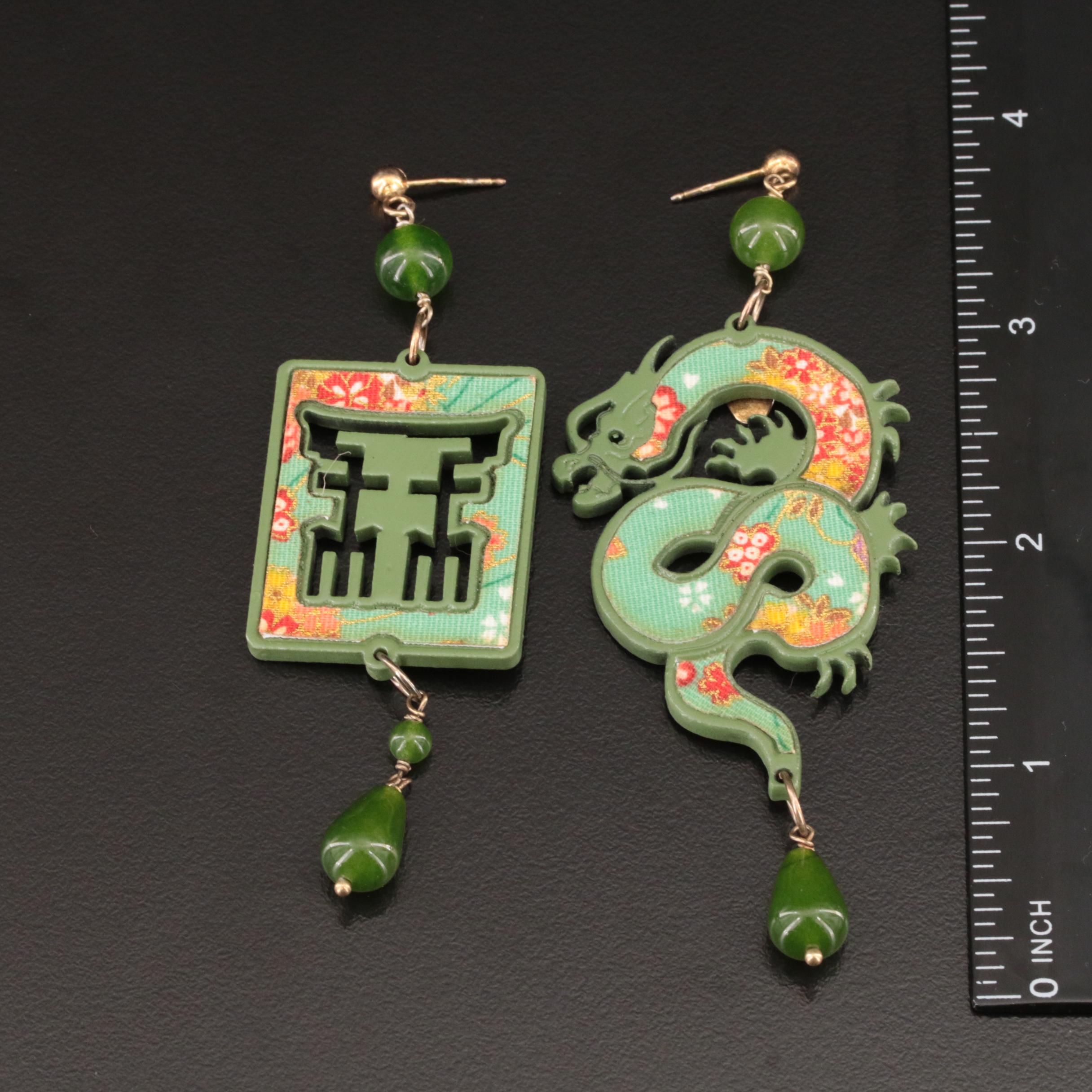 Italian Lebole Gioielli "Mito" and Roxelana Sterling Earrings